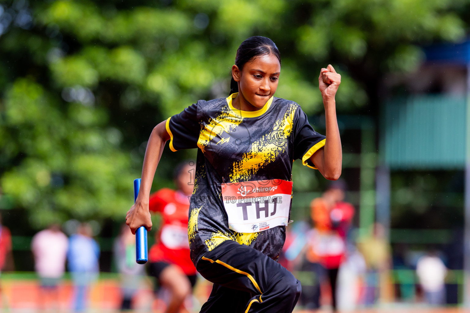 Day 6 of Inter-school Athletics Championship 2025 held in Ekuveni Synthetic Track, Male', Maldives on Sunday, 12th October 2025. Photos by: Nausham Waheed / Images.mv