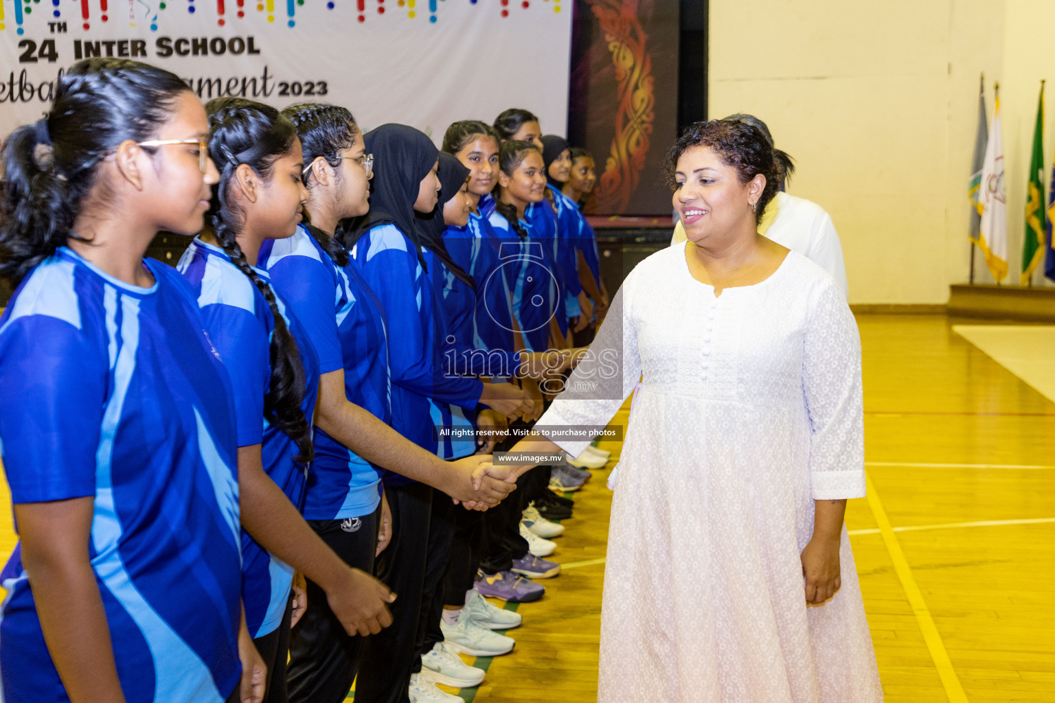 24th Interschool Netball Tournament 2023 was held in Social Center, Male', Maldives on 27th October 2023. Photos: Nausham Waheed / images.mv