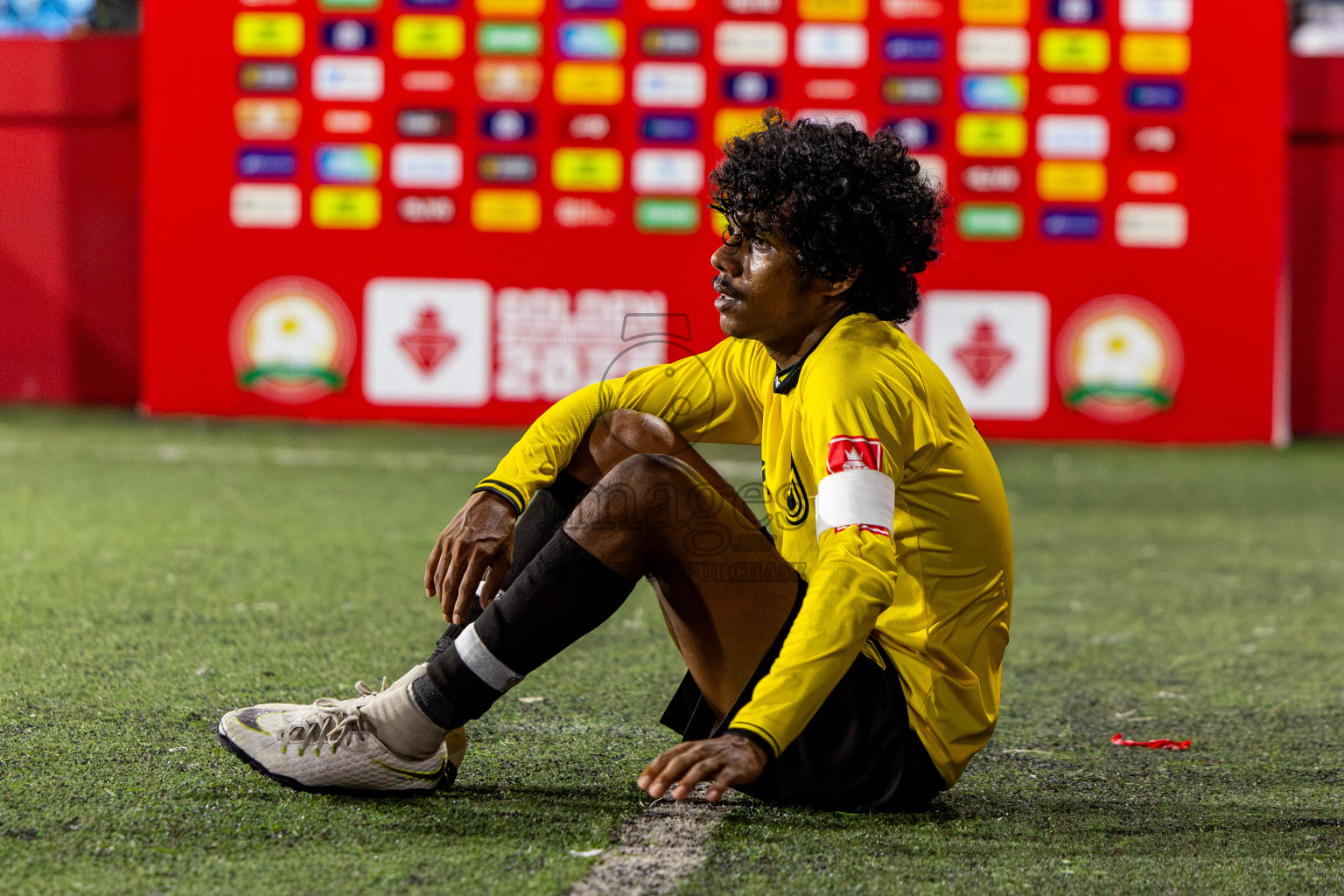 F Dhanraboodhoo vs F Magoodhoo in Faafu Atoll Finals in Day 25 of Golden Futsal Challenge 2025 was held on Wednesday , 28th January 2025, in Hulhumale', Maldives. Photos: Nausham Waheed / images.mv