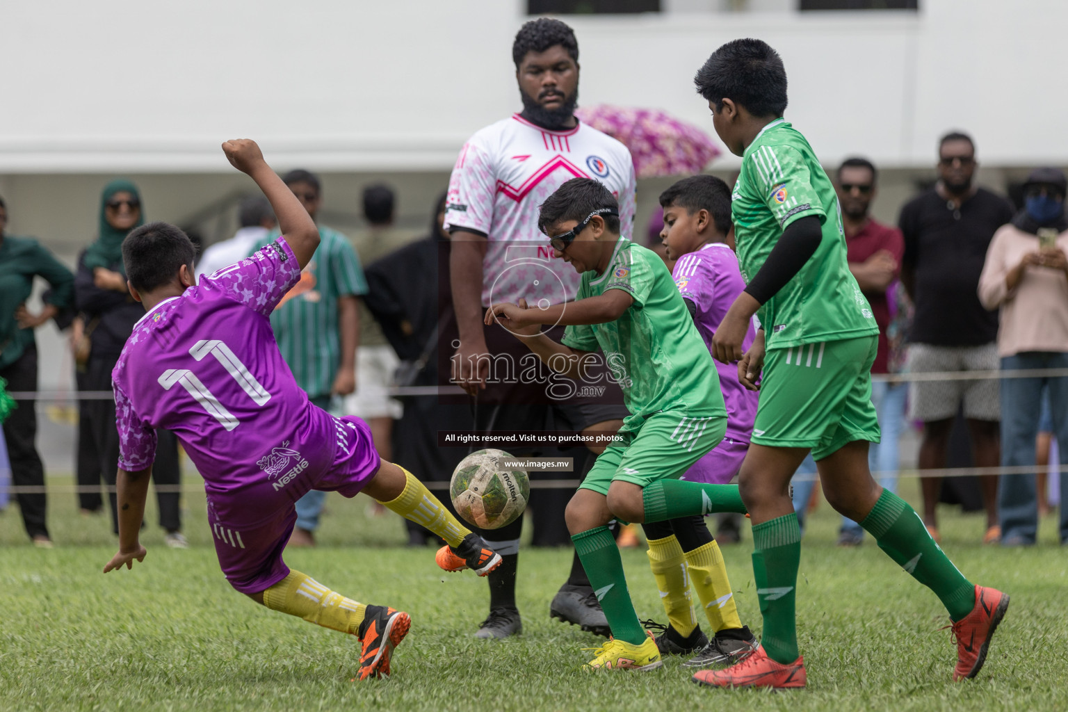 Day 1 of Nestle kids football fiesta, held in Henveyru Football Stadium, Male', Maldives on Wednesday, 11th October 2023 Photos: Shut Abdul Sattar/ Images.mv