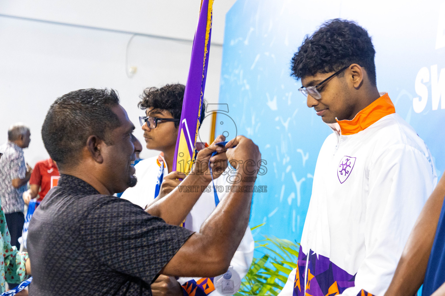 Day 4 of 20th Inter-school Swimming Competition 2024 held in Hulhumale', Maldives on Tuesday, 15th October 2024. Photos: Ismail Thoriq / images.mv