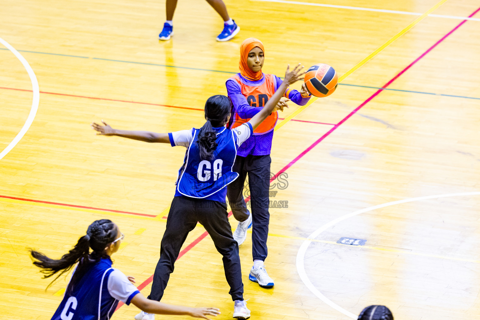 Day 2 of 25th Inter-School Netball Tournament was held in Social Center at Male', Maldives on Saturday, 10th August 2024. Photos: Nausham Waheed / images.mv