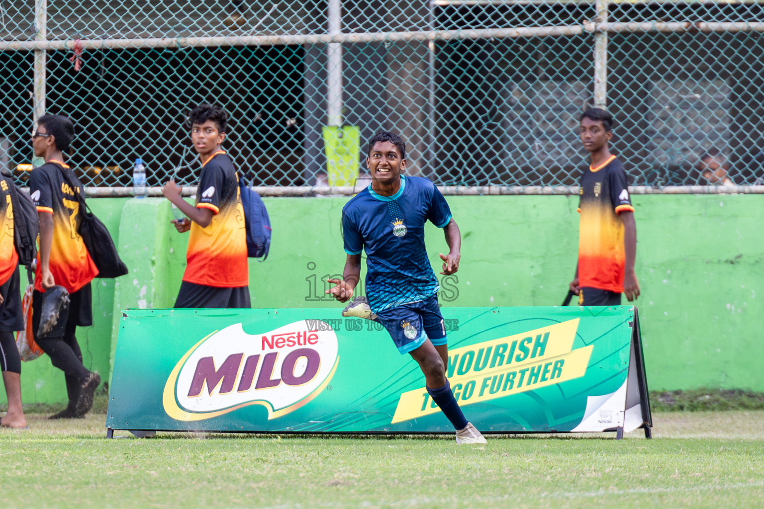 Day 2 of MILO Academy Championship 2024 held in Henveyru Stadium, Male', Maldives on Thursday, 1st November 2024. 
Photos:Hassan Simah / Images.mv