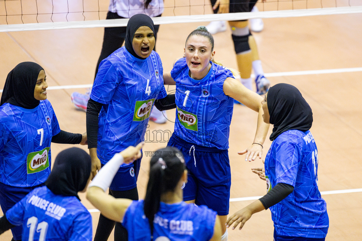 Police Club vs Flexor Sports Club in Day 1 of National Volleyball League 2025 - Women's Division held in Male', Maldives on Saturday, 19th April 2025 at Social Center Indoor Hall Photos 
By: Hassan Simah / images.mv