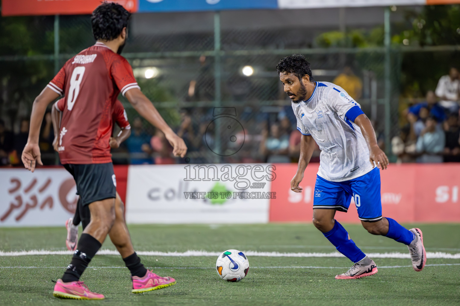 Team Badhahi vs Kulhivaru Vuzaara Club in the Semi-finals of Club Maldives Classic 2024 held in Rehendi Futsal Ground, Hulhumale', Maldives on Thursday, 19th September 2024. Photos: Ismail Thoriq / images.mv