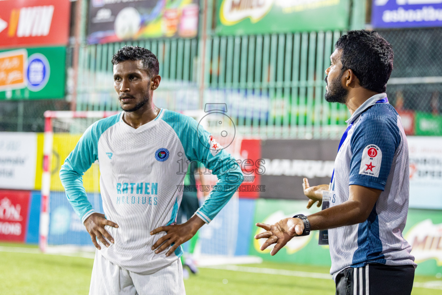 Fenaka vs Police Club in Day 14 of Club Maldives Cup 2025 was held in Rehendhi Futsal Ground, Hulhumale', Maldives on Tuesday, 14th October 2025. Photos: Ismail Thoriq / images.mv