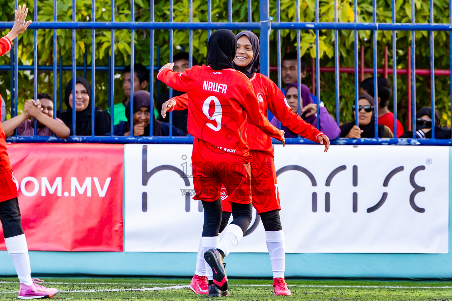 Eydhafushi vs Hithaadhoo in Day 5 of Better in Baa Futsal Fiesta 2025 Woman's division held in B. Eydhafushi, Maldives on Sunday, 9th November 2025. Photos: Nausham Waheed / images.mv