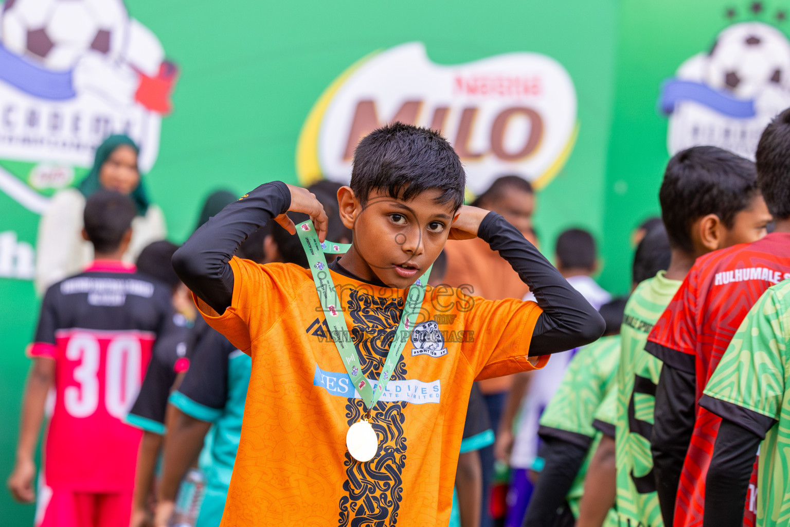 Day 3 of MILO Academy Championship 2025 (U-12) was held at Henveiru Stadium in Male', Maldives on Saturday, 3rd May 2025. Photos: Ismail Thoriq / images.mv
