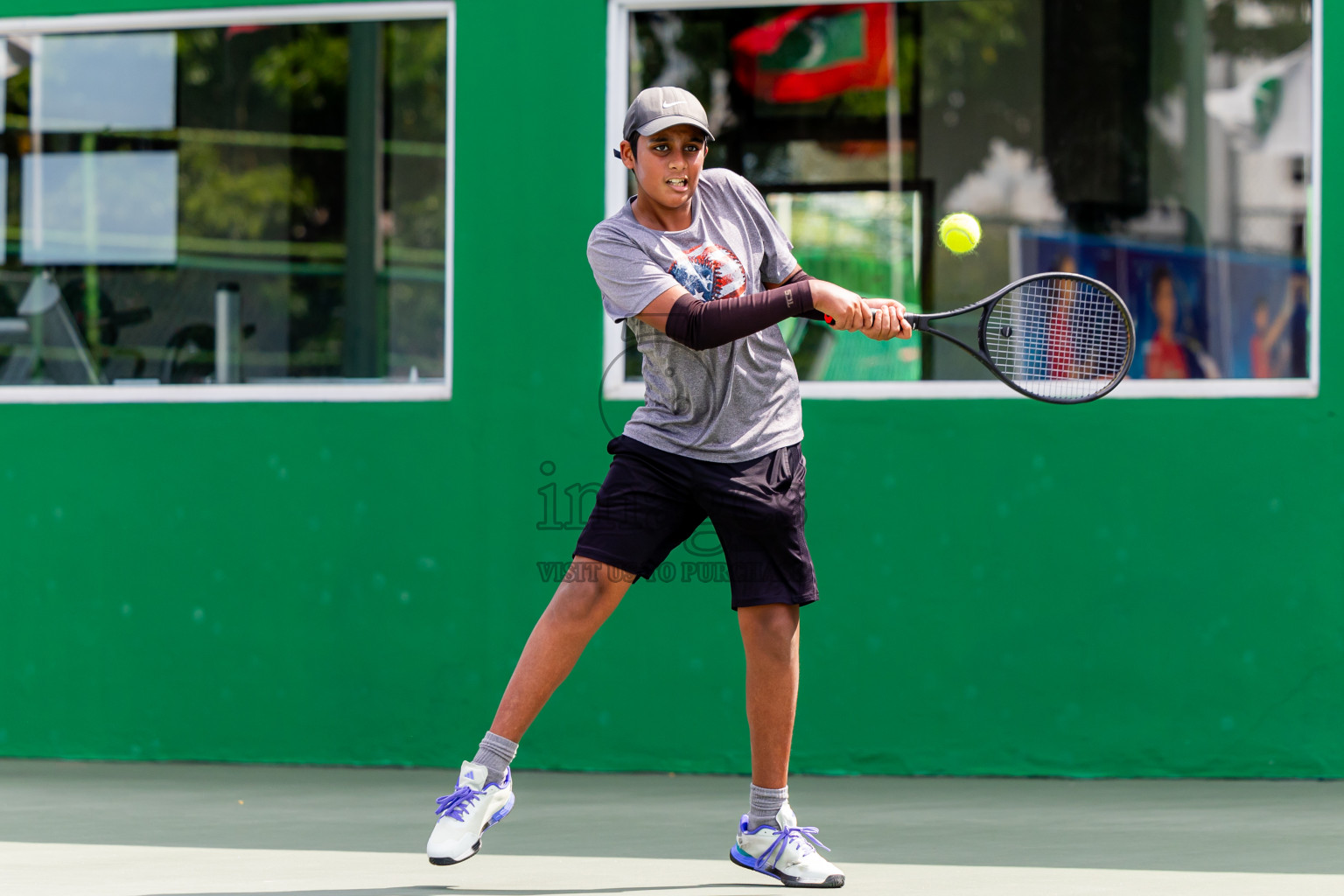 Day 1 of ATF Maldives Junior Open Tennis was held in Male' Tennis Court, Male', Maldives on Monday, 9th December 2024. Photos: Nausham Waheed / images.mv