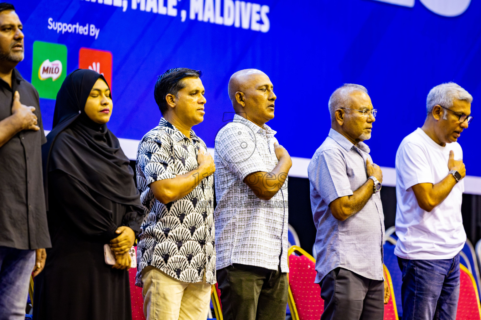 Police club vs Volleyball Youth NG Day 3 of Women's Division of Milo VAM Cup 2025 held in Male', Maldives on Friday, 11th April 2025 at Social Center Indoor Hall Photos By: Nausham Waheed / images.mv