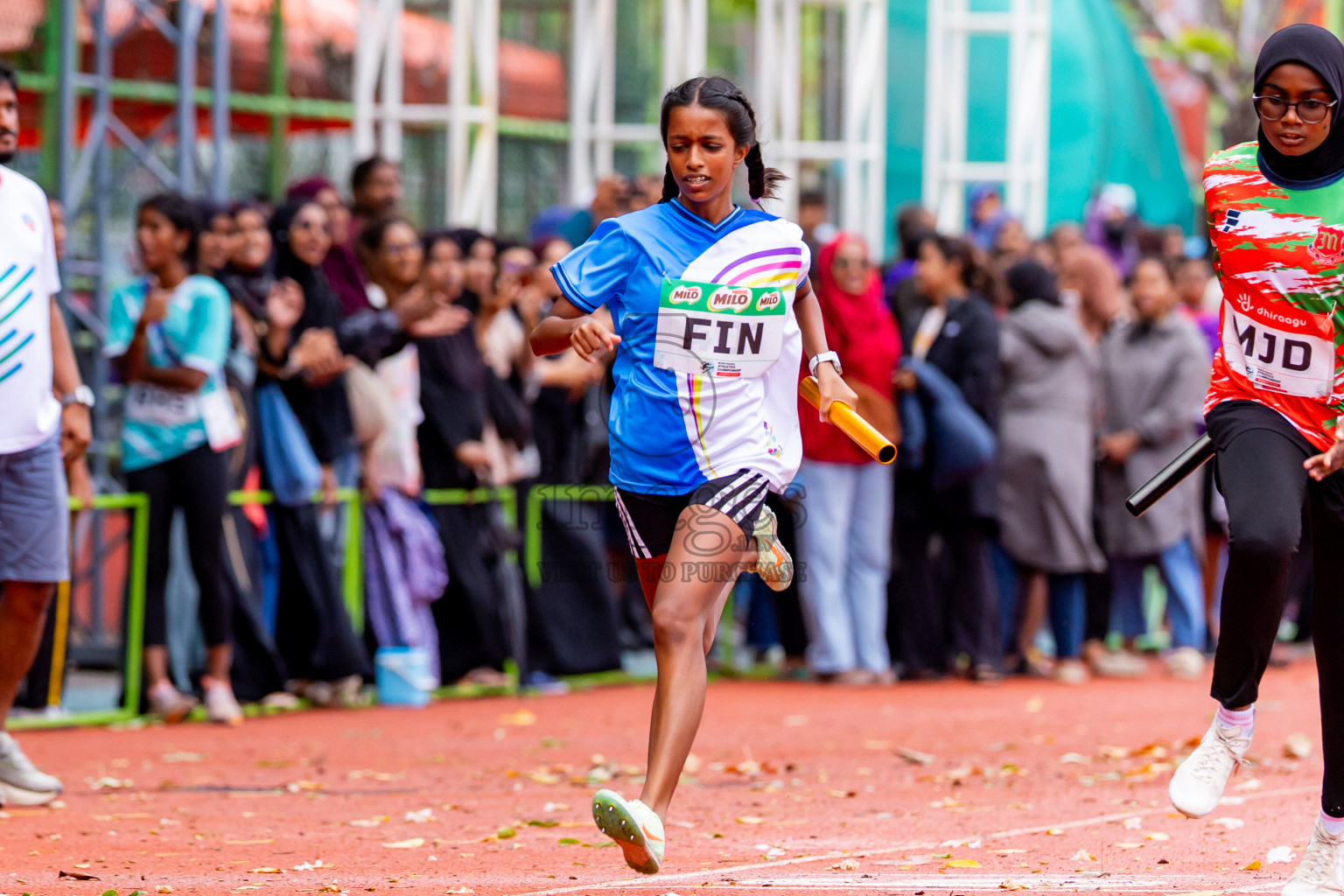 Day 6 of Inter-school Athletics Championship 2025 held in Ekuveni Synthetic Track, Male', Maldives on Sunday, 12th October 2025. Photos by: Nausham Waheed / Images.mv