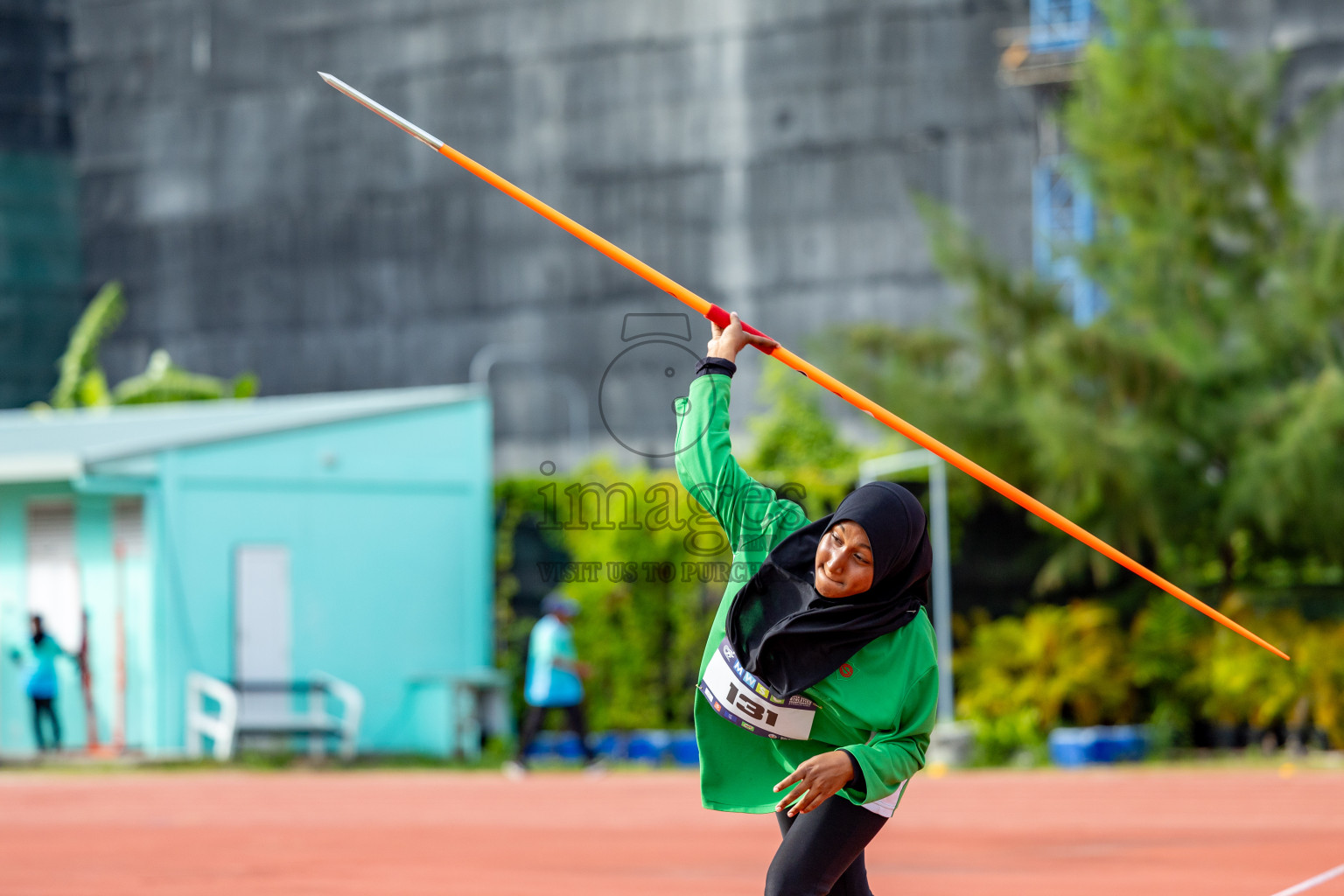 Day 2 of MWSC Interschool Athletics Championships 2024 held in Hulhumale Running Track, Hulhumale, Maldives on Sunday, 10th November 2024. 
Photos by: Hassan Simah / Images.mv