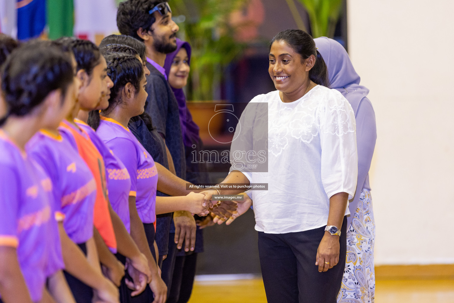 Final of 24th Interschool Netball Tournament 2023 was held in Social Center, Male', Maldives on 7th November 2023. Photos: Nausham Waheed / images.mv