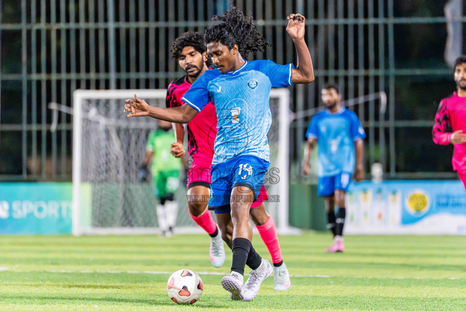 Goalhians VS Foemathi in Day 4 - Fonadhoo Youth Futsal Challenge 2025 held in Fonadhoo Futsal Stadium, L. Fonadhoo, Maldives on Wednesday, 29th October 2025 Photos: Arif Rasheed / images.mv
