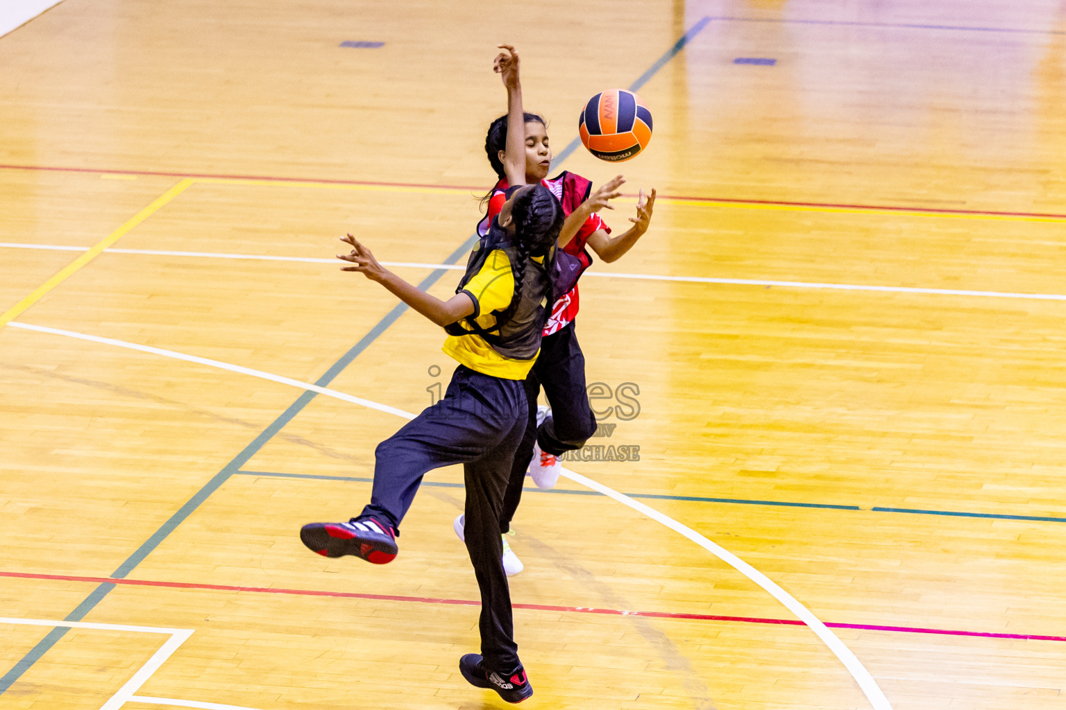 Day 12 of 25th Inter-School Netball Tournament was held in Social Center at Male', Maldives on Thursday, 22nd August 2024. Photos: Nausham Waheed / images.mv