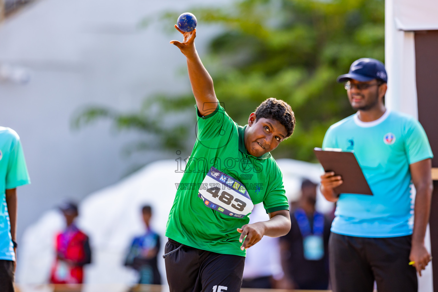 Day 4 of MWSC Interschool Athletics Championships 2024 held in Hulhumale Running Track, Hulhumale, Maldives on Tuesday, 12th November 2024. Photos by: Nausham Waheed / Images.mv