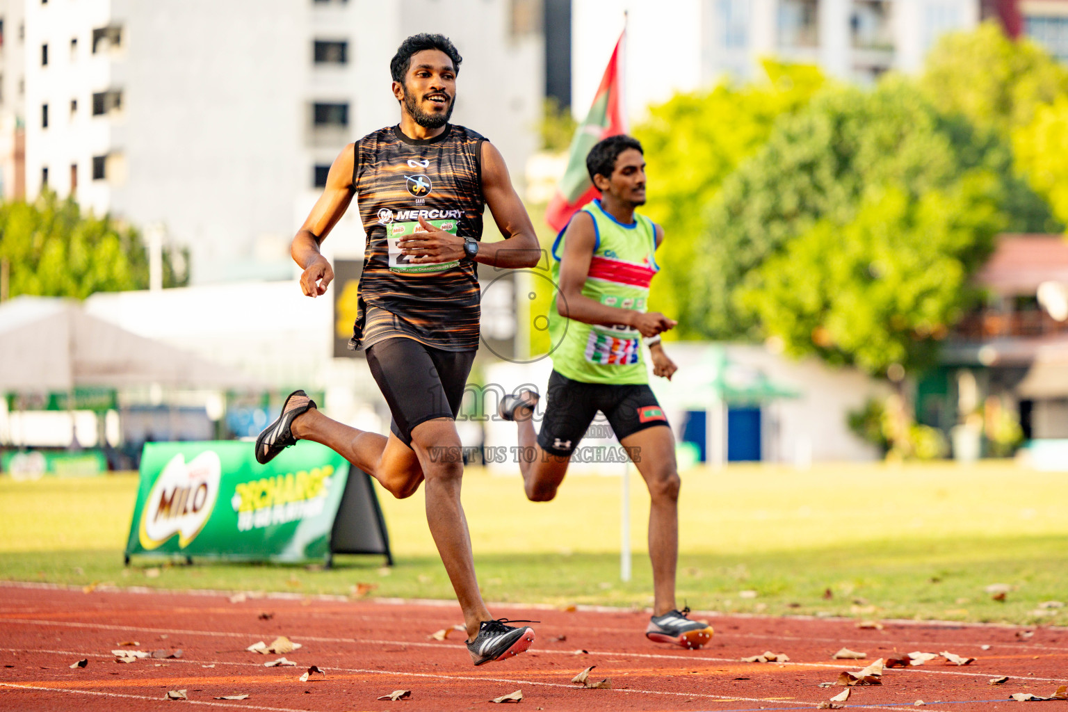 Day 2 of 12th Milo Association Championships was held in Ekuveni Track at Male', Maldives on Friday, 25th April 2025. Photos: Hassan Simah / images.mv