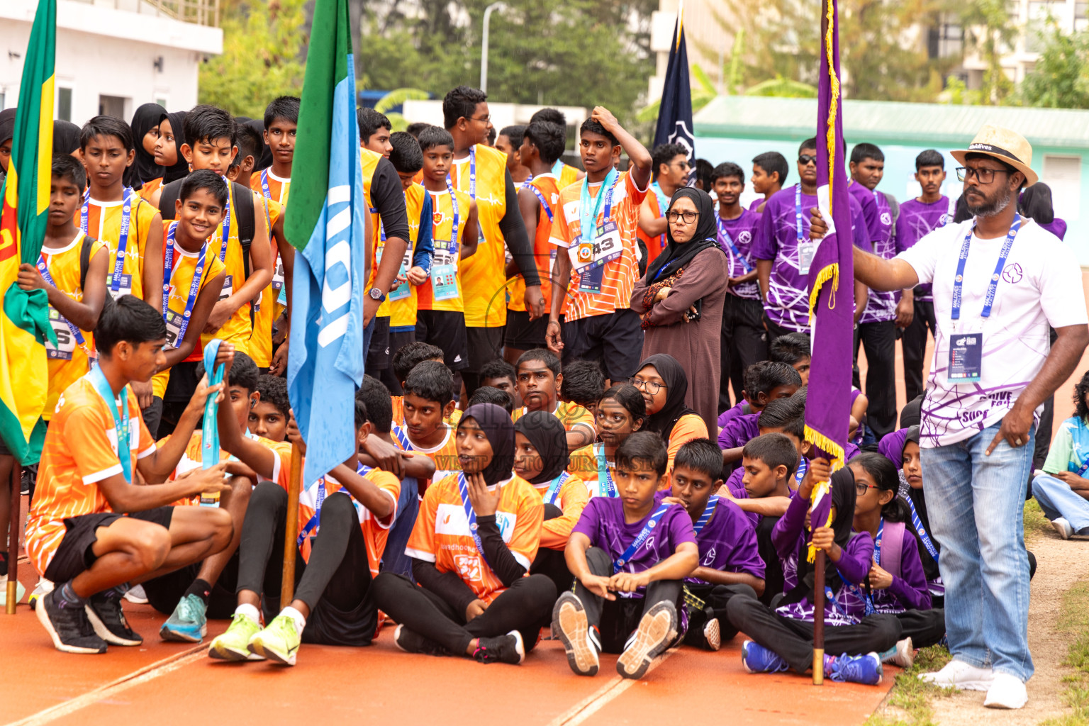 Day 6 of MWSC Interschool Athletics Championships 2024 held in Hulhumale Running Track, Hulhumale, Maldives on Thursday, 14th November 2024. Photos by: Ismail Thoriq / Images.mv