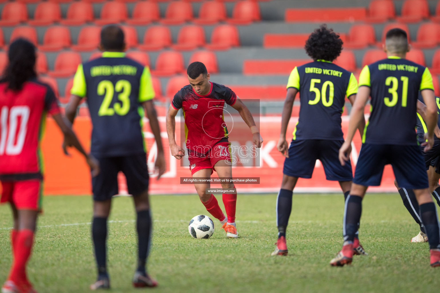 United Victory vs Da Grande SC in Dhiraagu Dhivehi Premier League 2019 held in Male', Maldives on 30th June 2019 Photos: Ismail Thoriq/images.mv