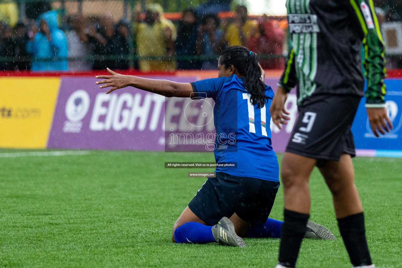 WAMCO vs Team Fenaka in Eighteen Thirty Women's Futsal Fiesta 2022 was held in Hulhumale', Maldives on Friday, 14th October 2022. Photos: Hassan Simah / images.mv