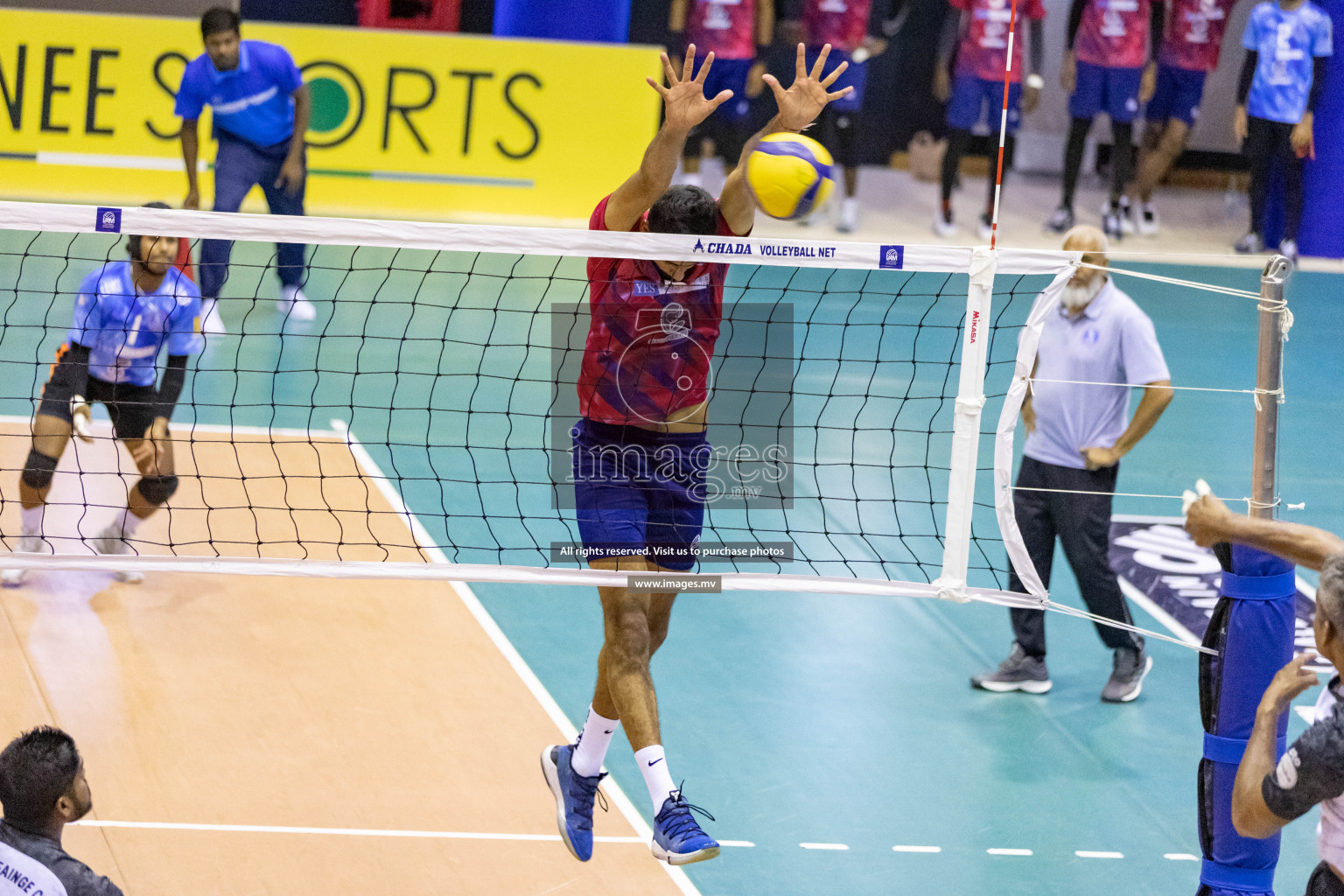 Sports Club City vs Dhivehi Sifainge Club in the Finals of National Volleyball Tournament 2022 on Thursday, 07th July 2022, held in Social Center, Male', Maldives