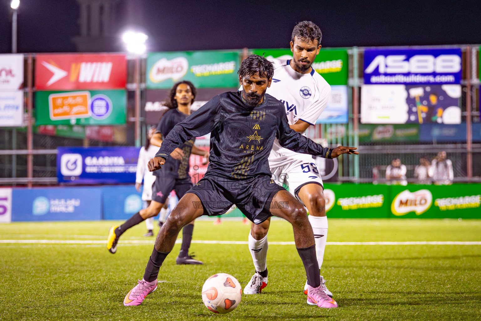 ARENA HOTELS vs CLUB RCC in Semi Finals of Milo Sector League 2025 was held in Rehendhi Futsal Ground, Hulhumale', Maldives on Saturday, 15th November 2025. Photos: Aeef Adam / images.mv