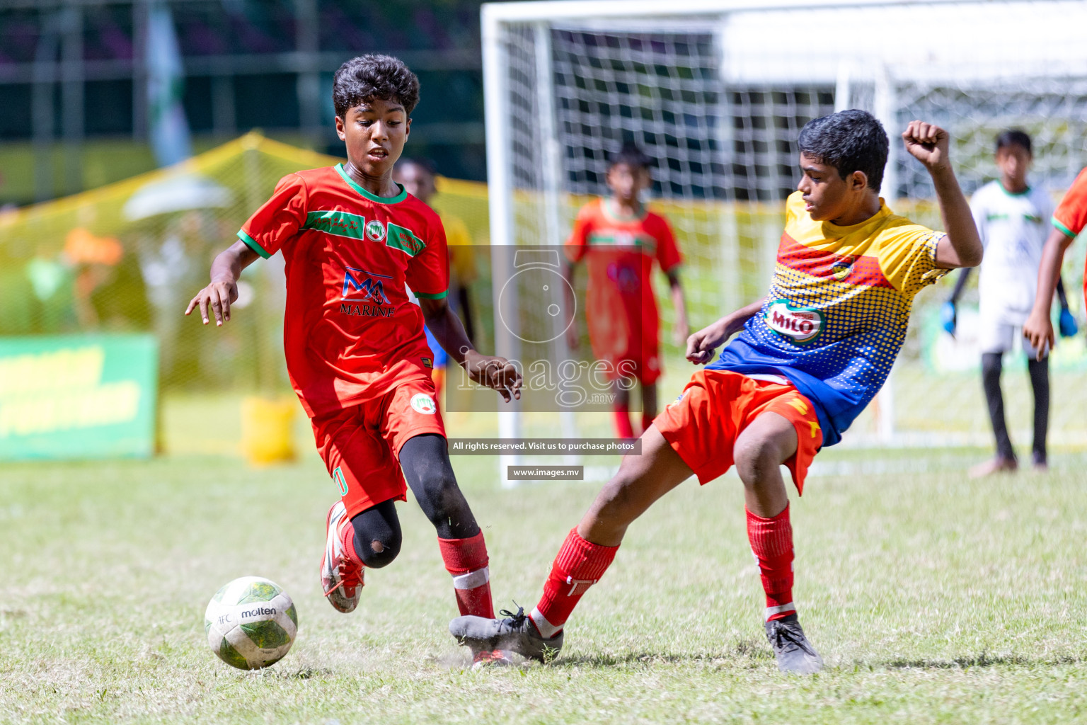 Day 2 of MILO Academy Championship 2023 (U12) was held in Henveiru Football Grounds, Male', Maldives, on Saturday, 19th August 2023. Photos: Nausham Waheedh / images.mv