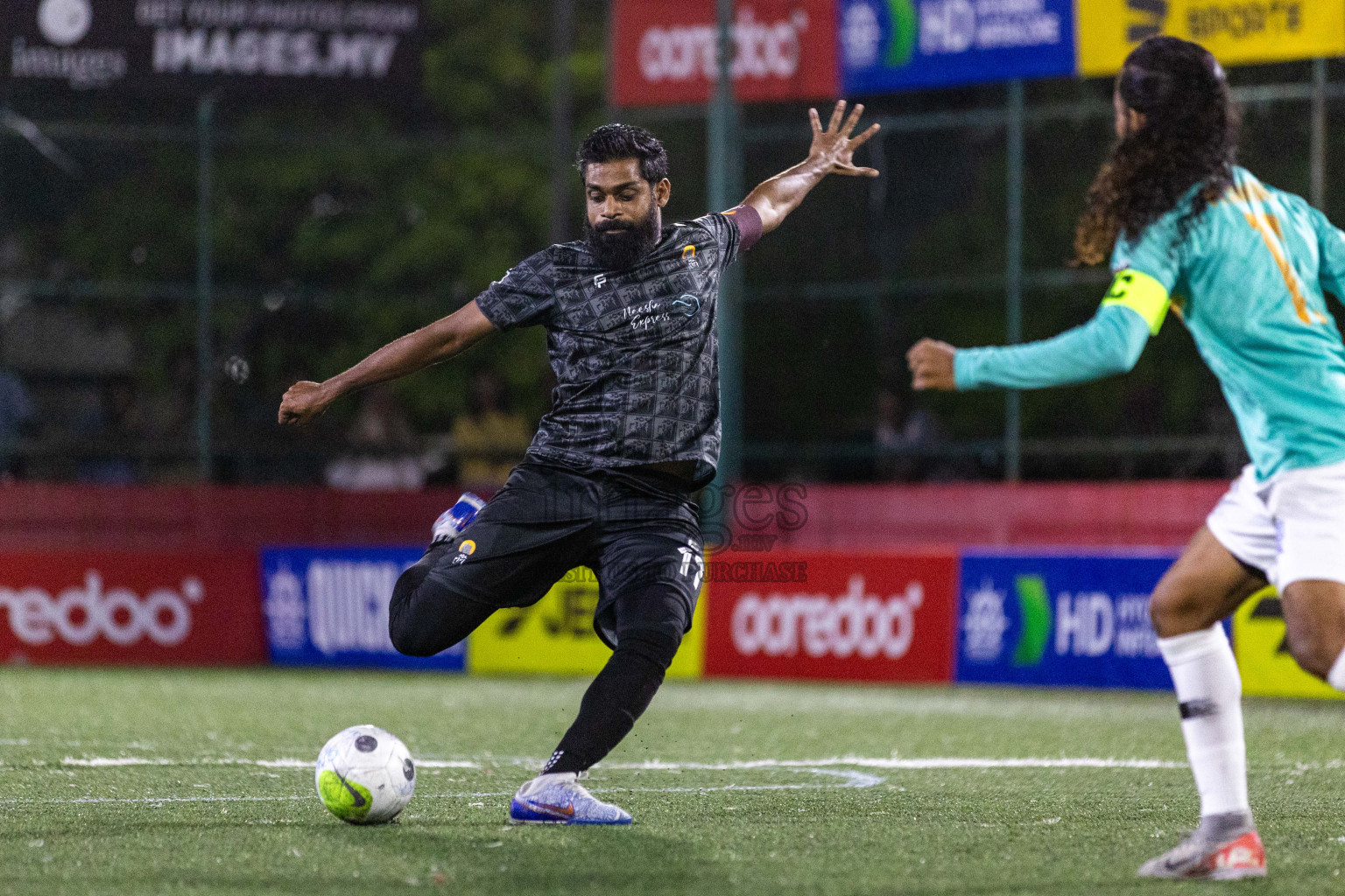 ADh Kunburudhoo vs Ash Fenfushi in Day 7 of Golden Futsal Challenge 2024 was held on Saturday, 20th January 2024, in Hulhumale', Maldives Photos: Nausham Waheed / images.mv