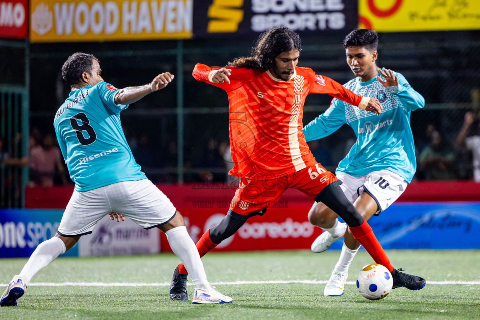 M Kolhufushi VS M Muli in Day 7 of Golden Futsal Challenge 2025 was held on Saturday, 11th January 2025, in Hulhumale', Maldives Photos: Nausham Waheed / images.mv