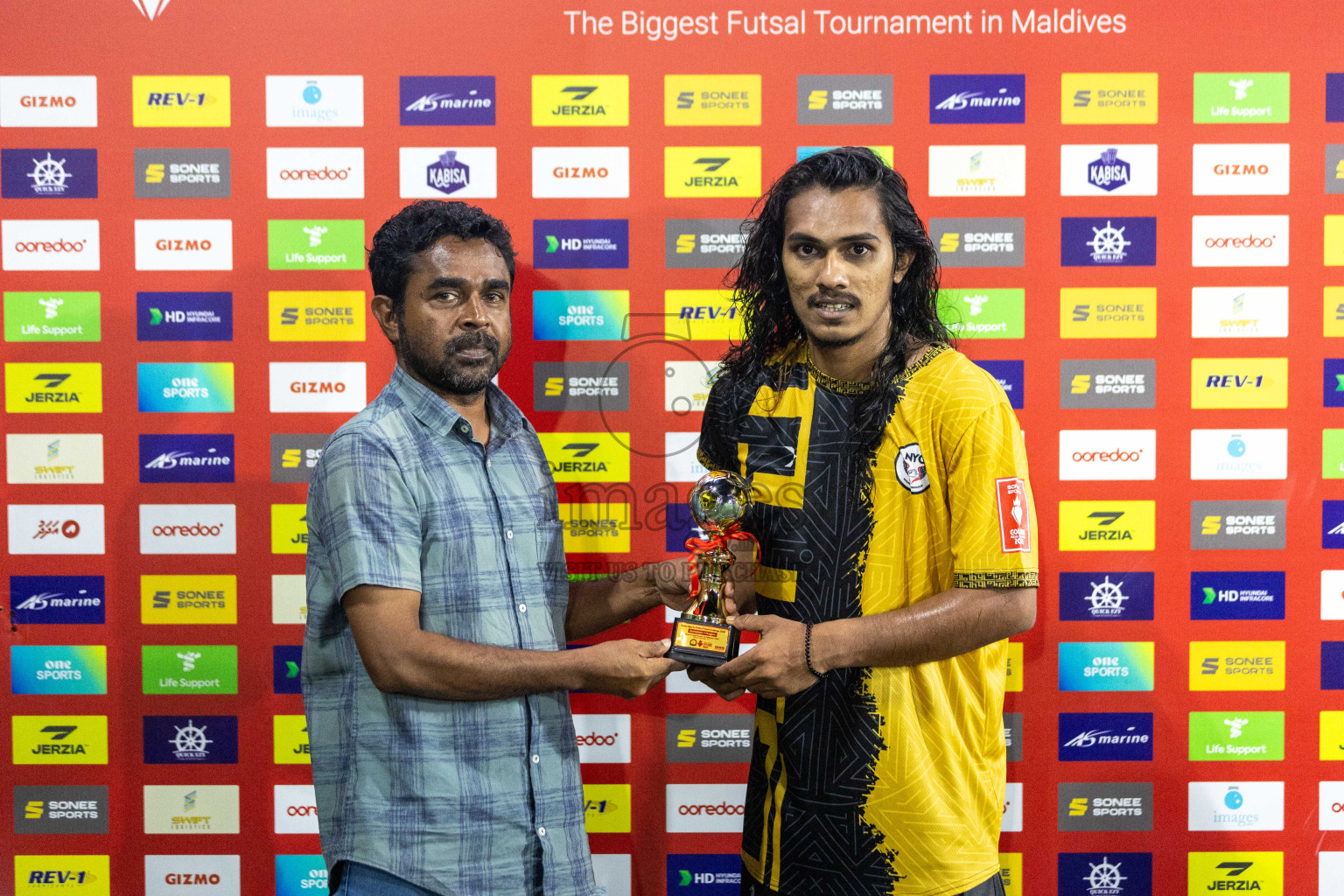 M Naalaafushi vs M Dhiggaru in Day 19 of Golden Futsal Challenge 2024 was held on Friday, 2nd February 2024 in Hulhumale', Maldives Photos: Nausham Waheed / images.mv