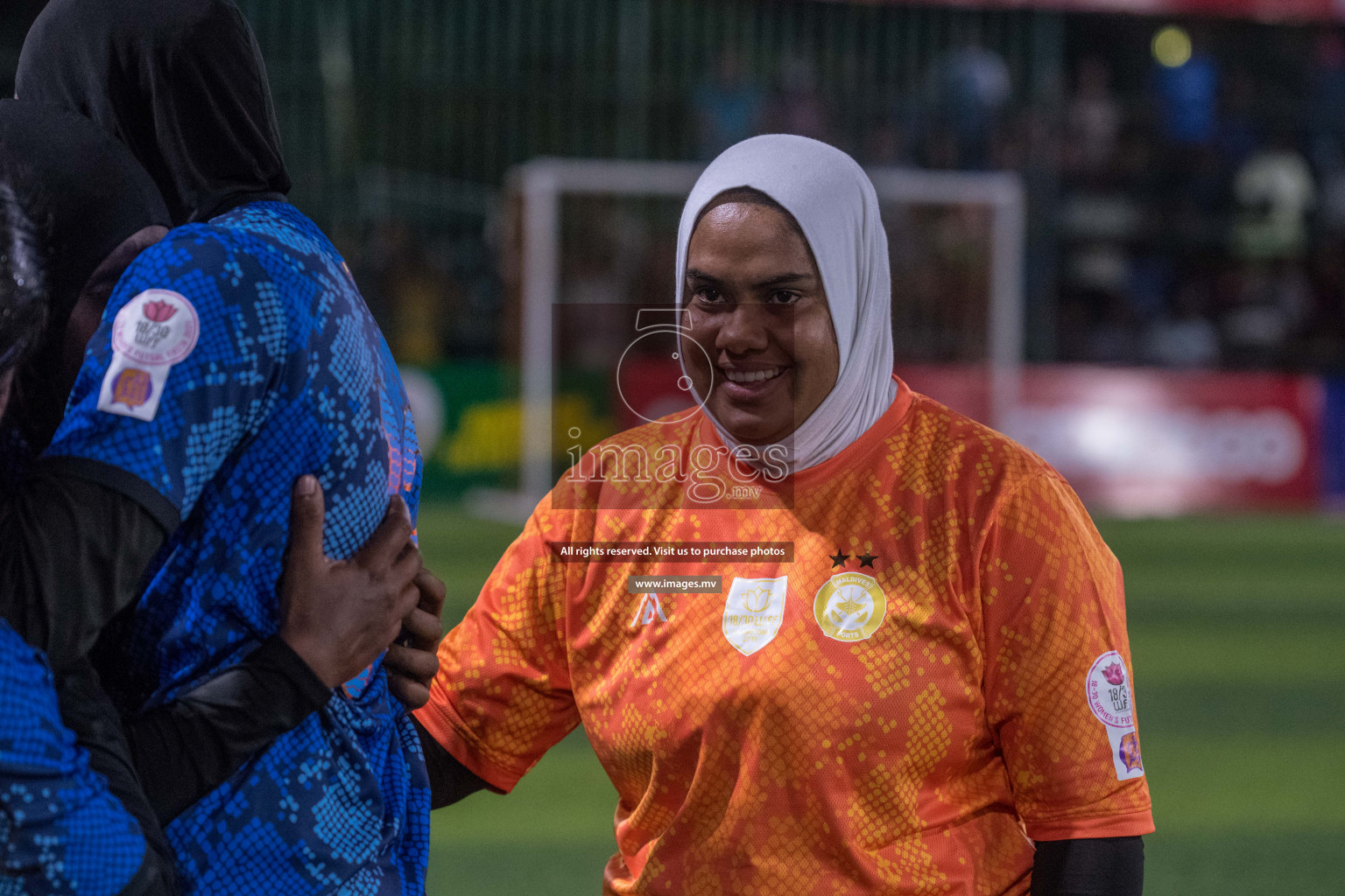 Ports Limited vs WAMCO - in the Finals 18/30 Women's Futsal Fiesta 2021 held in Hulhumale, Maldives on 18 December 2021. Photos by Nausham Waheed & Shuu Abdul Sattar