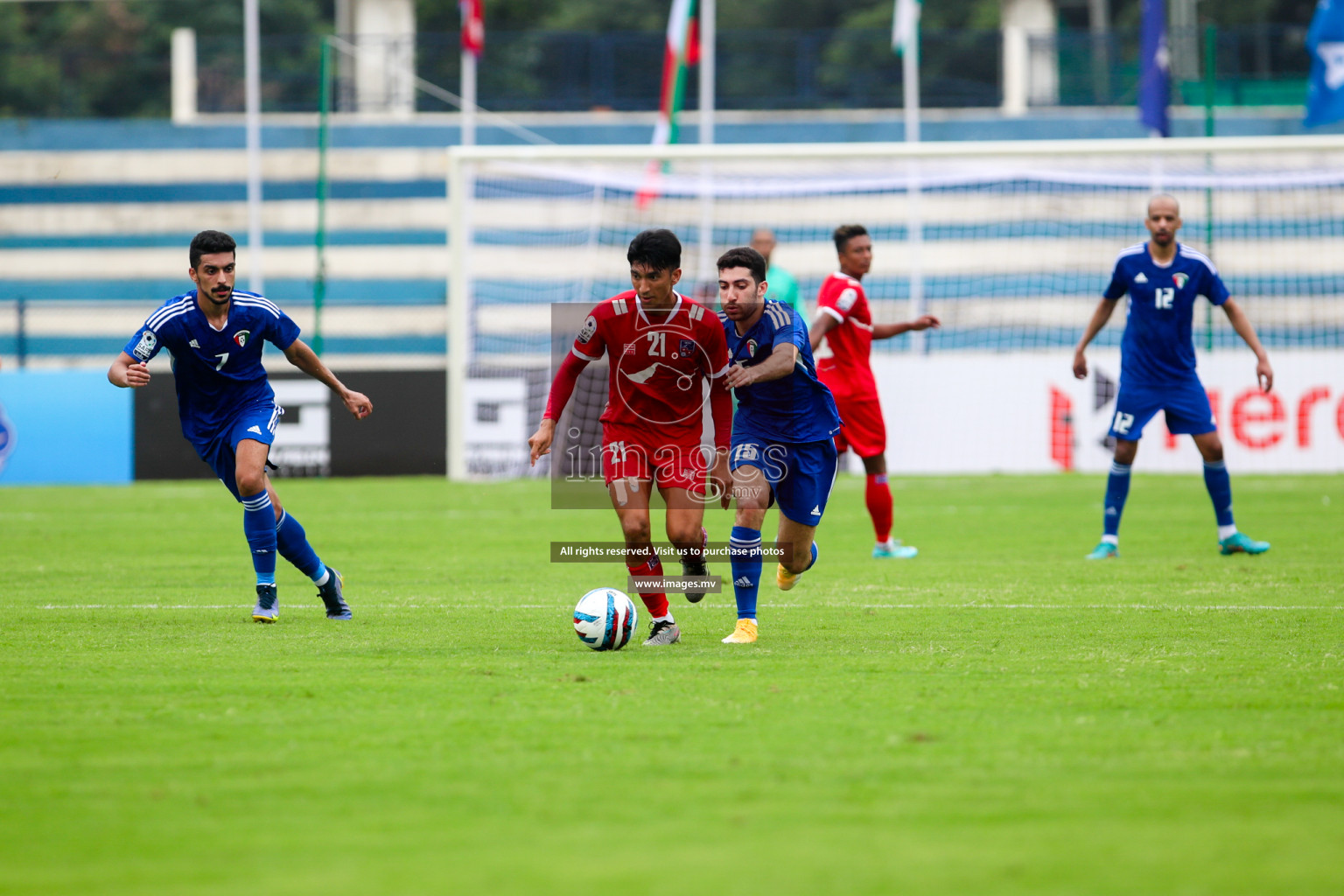 Kuwait vs Nepal in the opening match of SAFF Championship 2023 held in Sree Kanteerava Stadium, Bengaluru, India, on Wednesday, 21st June 2023. Photos: Nausham Waheed / images.mv