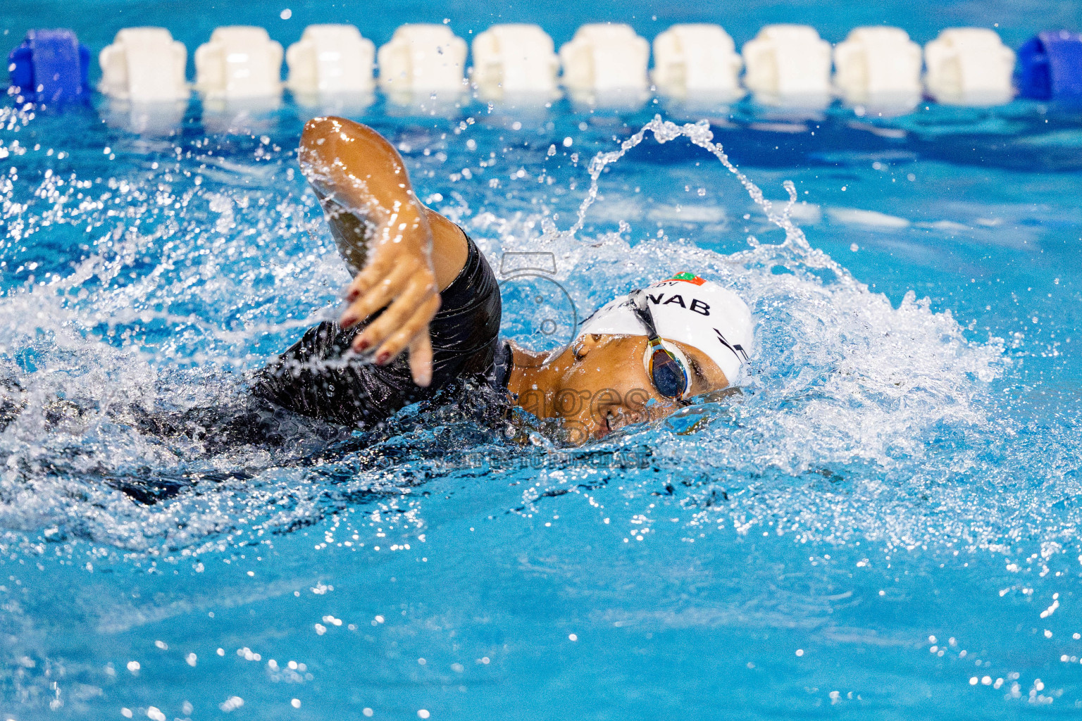 Day 4 of National Swimming Championship 2024 held in Hulhumale', Maldives on Monday, 16th December 2024. Photos: Hassan Simah / images.mv