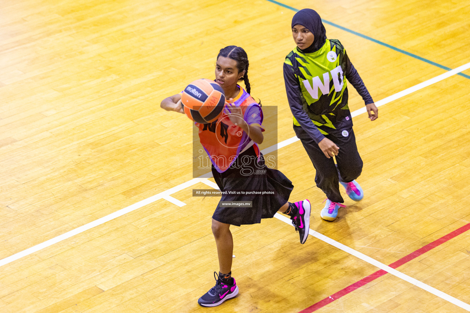 Day4 of 24th Interschool Netball Tournament 2023 was held in Social Center, Male', Maldives on 30th October 2023. Photos: Nausham Waheed / images.mv