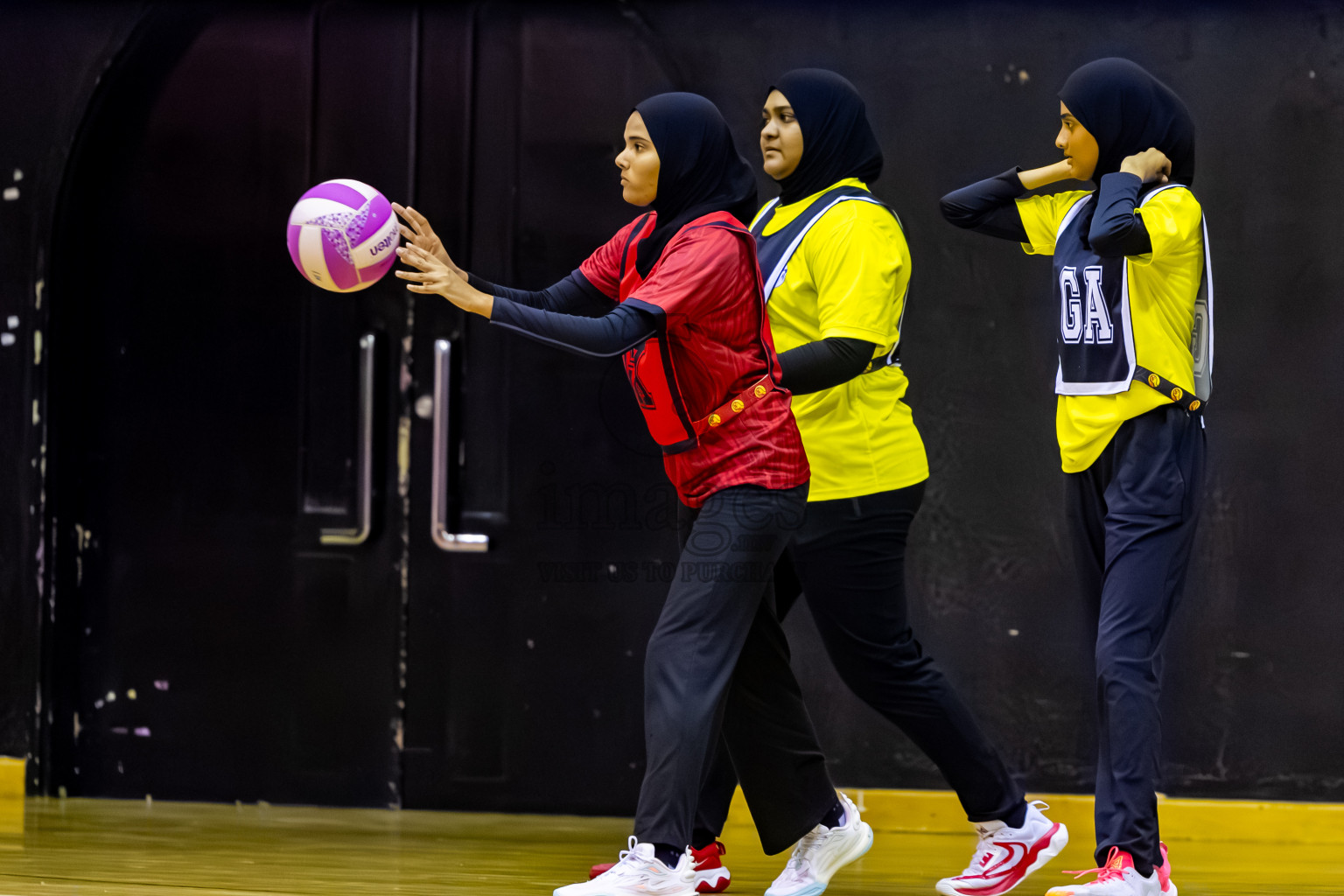 C Matrix vs KYRC in Day 2 of 24th Milo Netball Association Championship held in Social Center at Male', Maldives on Tuesday, 2nd September 2025. Photos: Nausham Waheed / images.mv