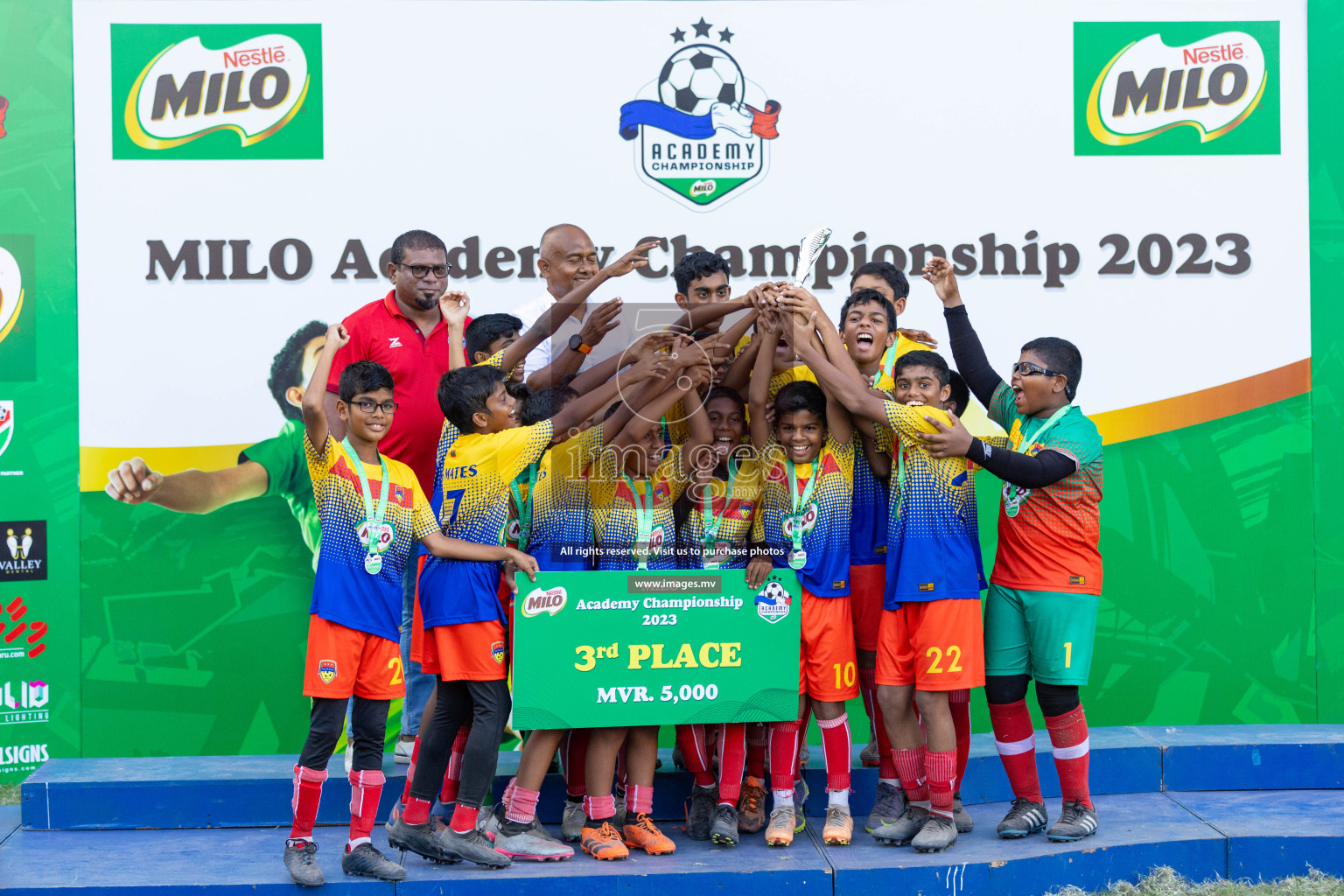 Day 2 of MILO Academy Championship 2023 (U12) was held in Henveiru Football Grounds, Male', Maldives, on Saturday, 19th August 2023. Photos: Nausham Waheedh / images.mv