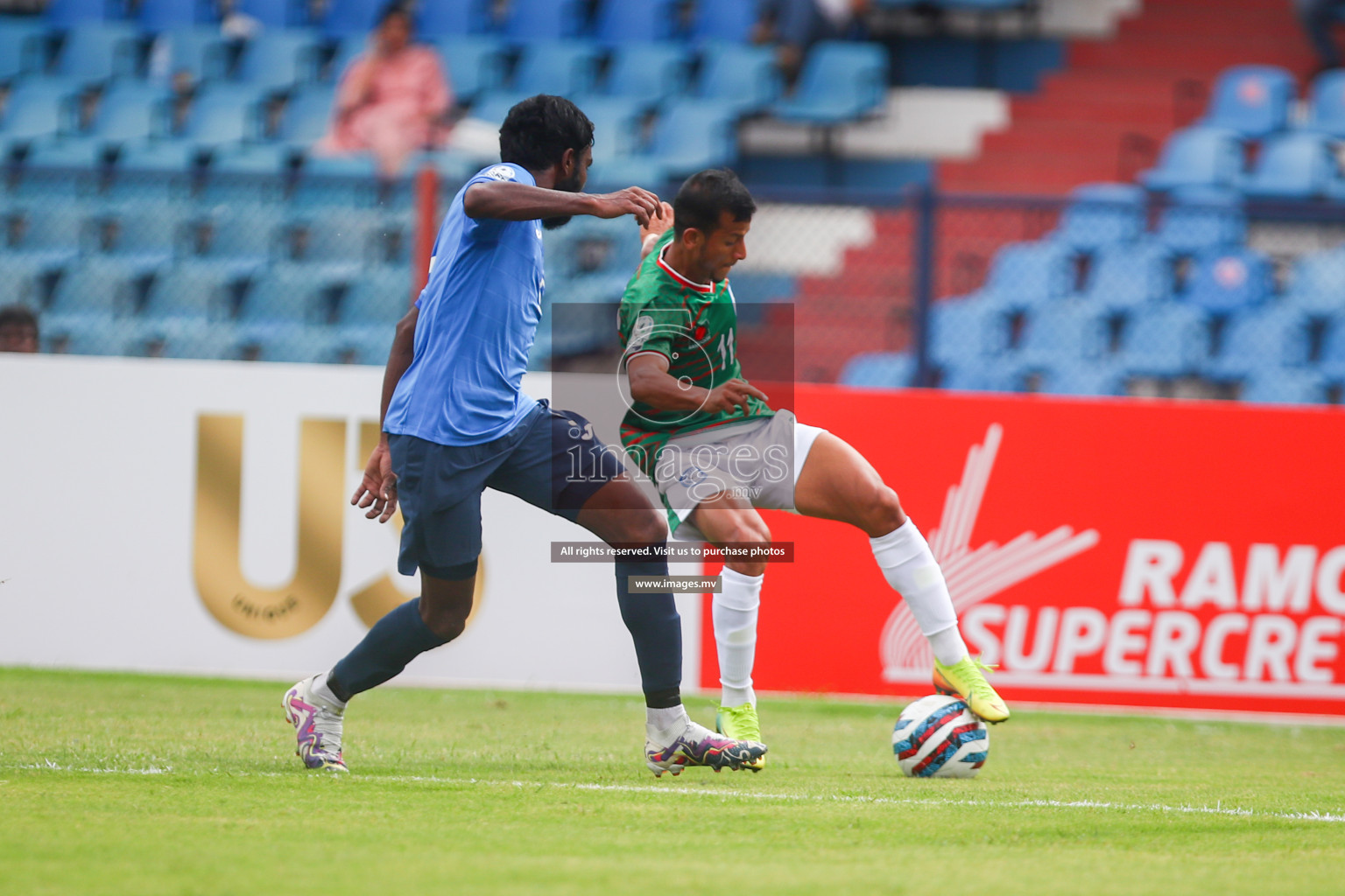 Bangladesh vs Maldives in SAFF Championship 2023 held in Sree Kanteerava Stadium, Bengaluru, India, on Saturday, 25th June 2023. Photos: Nausham Waheed, Hassan Simah / images.mv