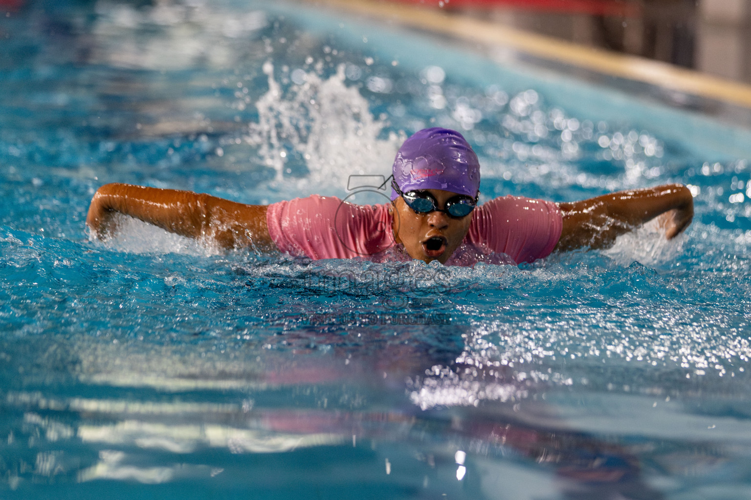 Day 3 of National Swimming Competition 2024 held in Hulhumale', Maldives on Sunday, 15th December 2024. Photos: Hassan Simah / images.mv