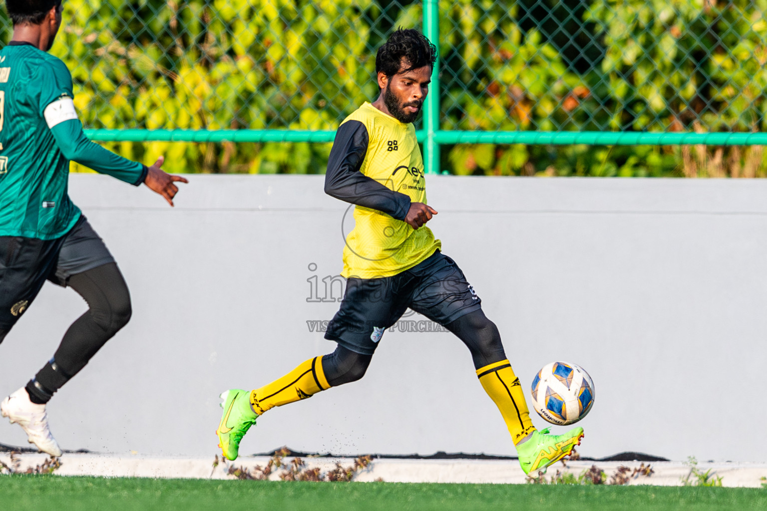 Baburu SC vs Kanmathi Juniors from Manadhoo Council Cup 2024 in N Manadhoo Maldives on Friday, 23rd February 2023. Photos: Nausham Waheed / images.mv