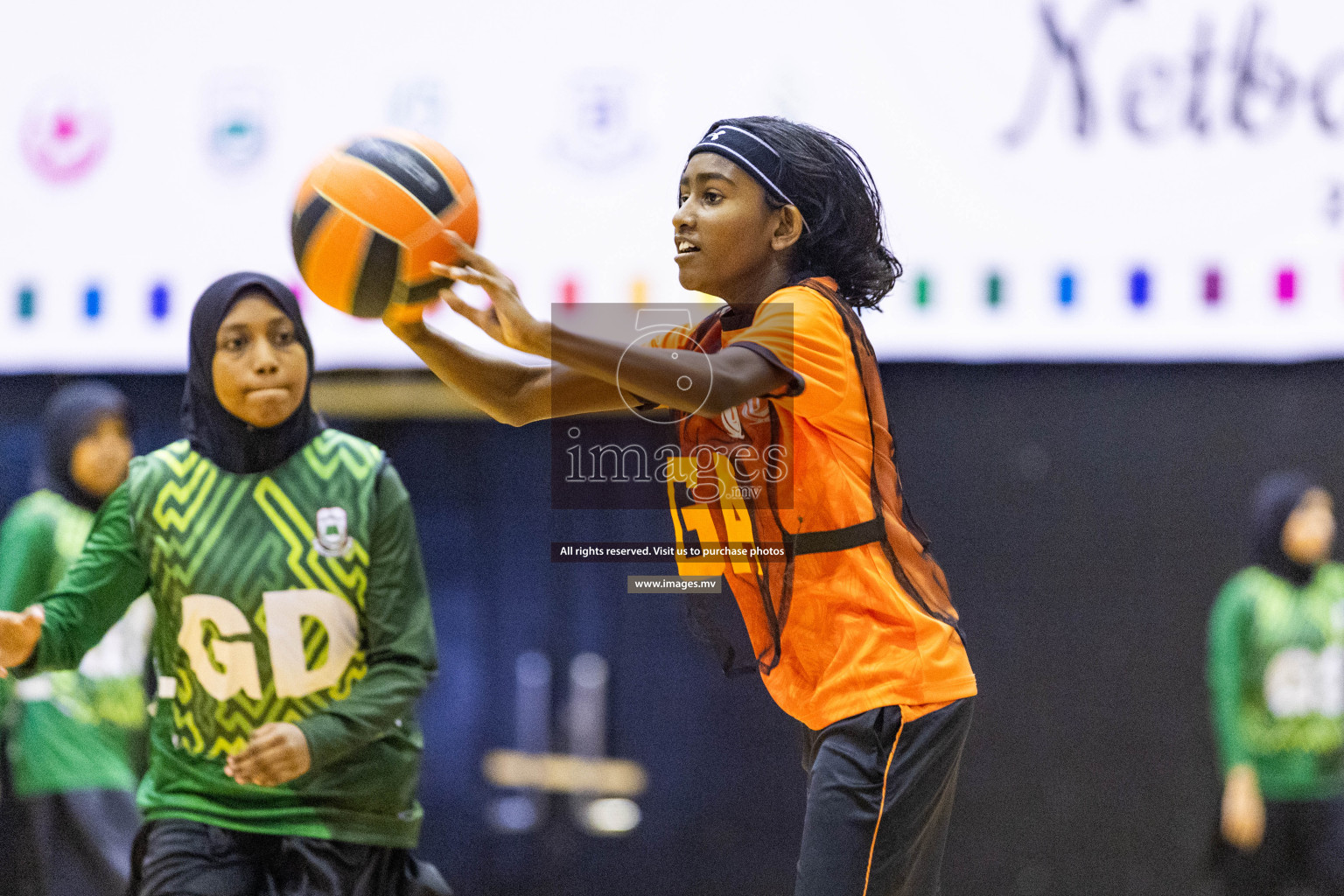 Day3 of 24th Interschool Netball Tournament 2023 was held in Social Center, Male', Maldives on 29th October 2023. Photos: Nausham Waheed, Mohamed Mahfooz Moosa / images.mv