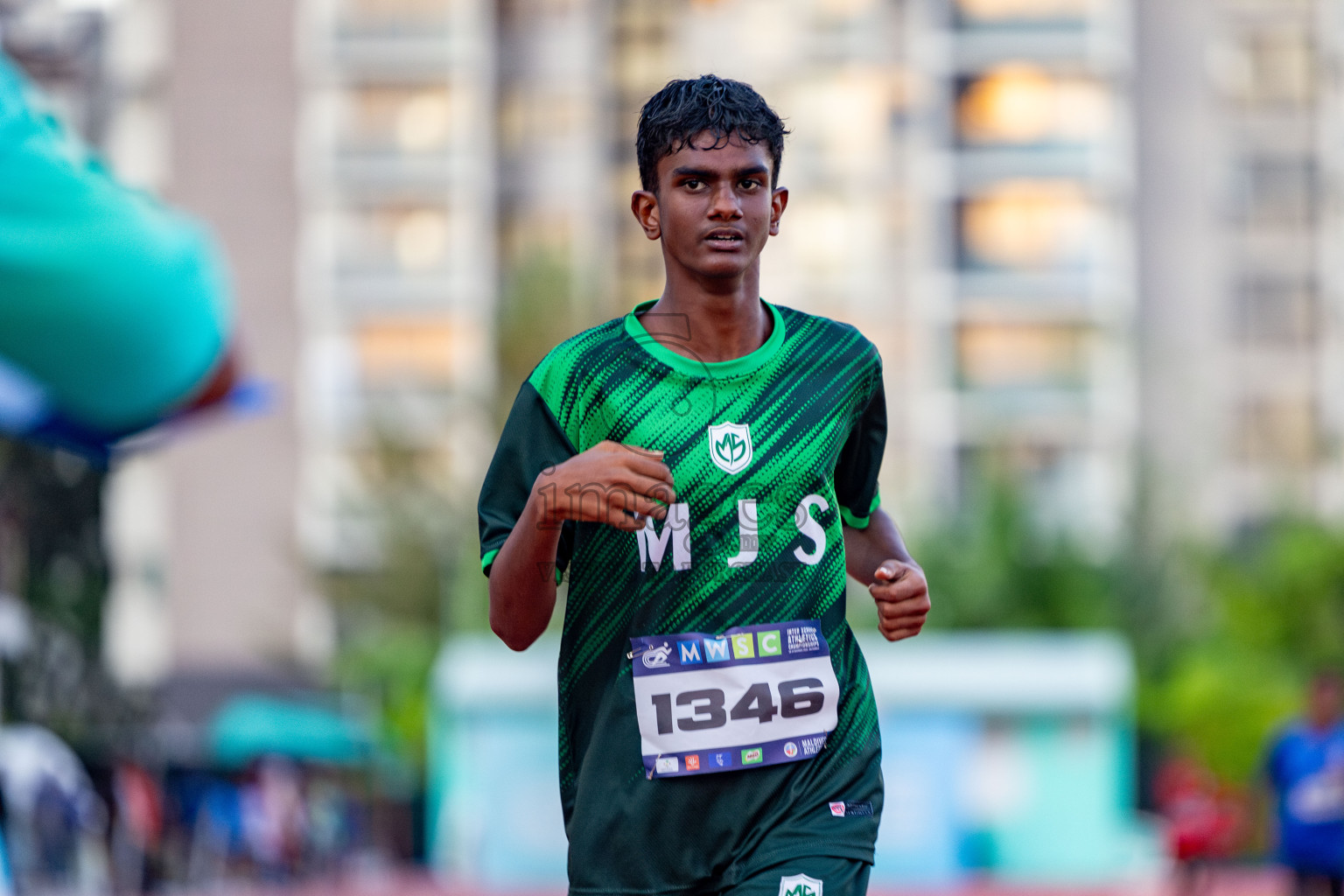 Day 1 of MWSC Interschool Athletics Championships 2024 held in Hulhumale Running Track, Hulhumale, Maldives on Saturday, 9th November 2024. 
Photos by: Hassan Simah / Images.mv