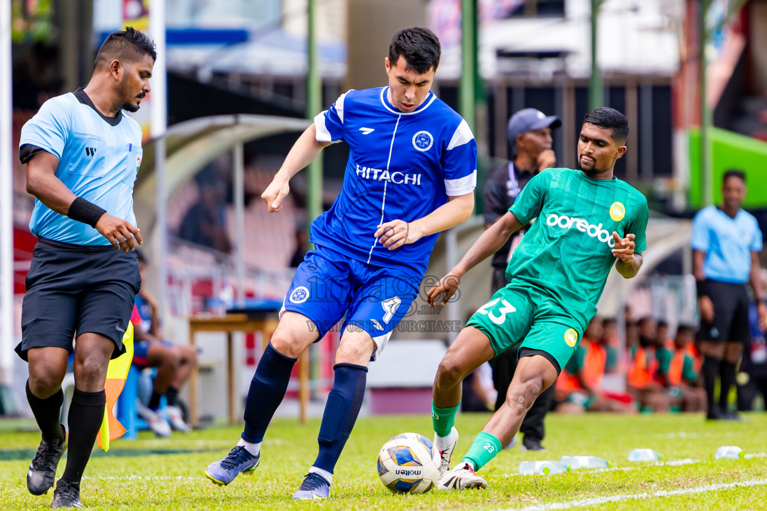 Maziya SRC vs Newradiant Sports Club in the FAM League Cup 2025 held at National Football Stadium, Male', Maldives on Monday, 5th May 2025. Photos By: Nausham Waheed / images.mv