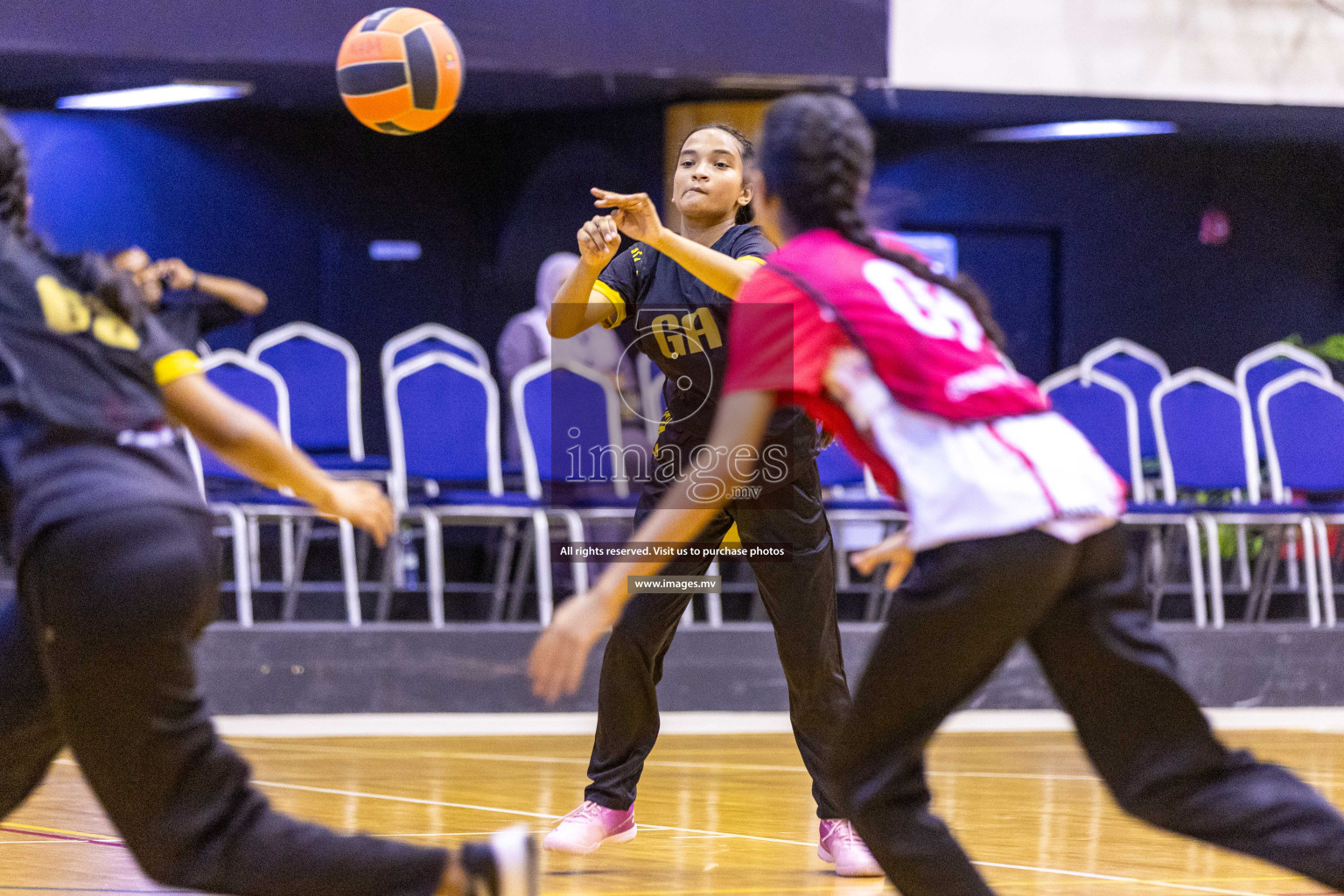 Day4 of 24th Interschool Netball Tournament 2023 was held in Social Center, Male', Maldives on 30th October 2023. Photos: Nausham Waheed / images.mv