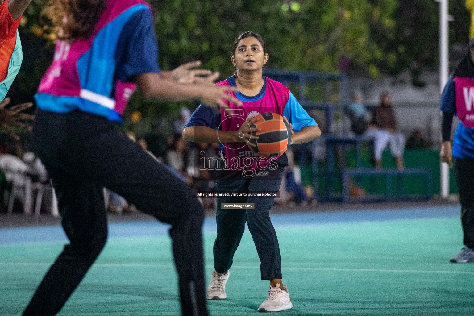 Day 7 of 20th Milo National Netball Tournament 2023, held in Synthetic Netball Court, Male', Maldives on 5th June 2023 Photos: Nausham Waheed/ Images.mv