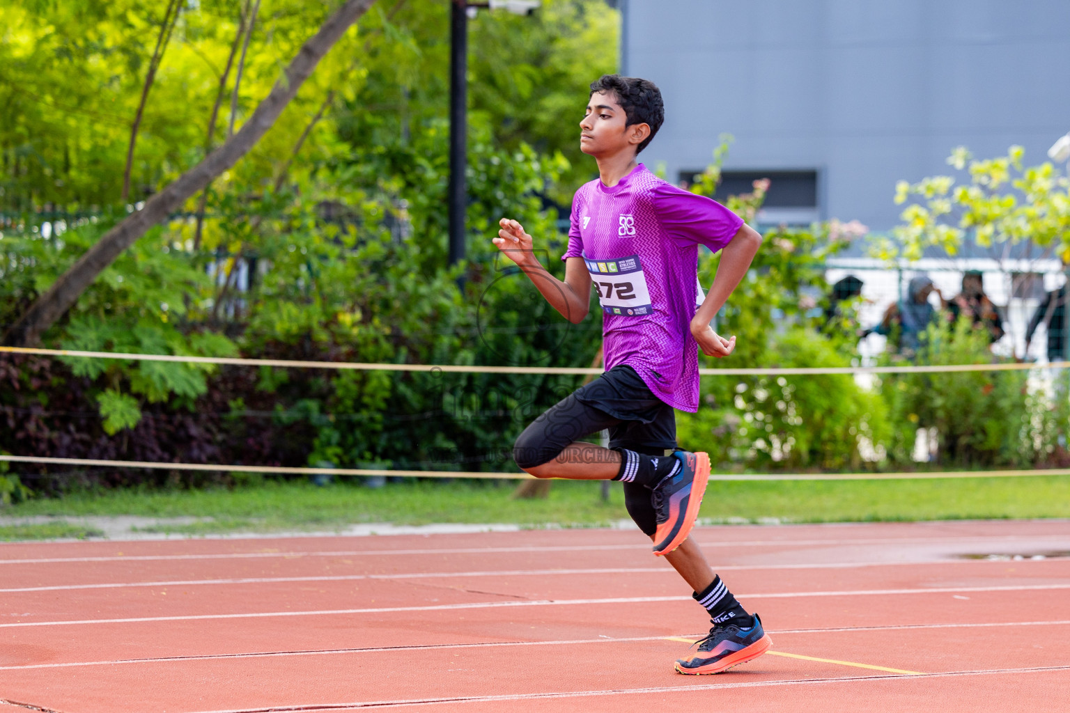 Day 2 of MWSC Interschool Athletics Championships 2024 held in Hulhumale Running Track, Hulhumale, Maldives on Sunday, 10th November 2024. 
Photos by:  Hassan Simah / Images.mv