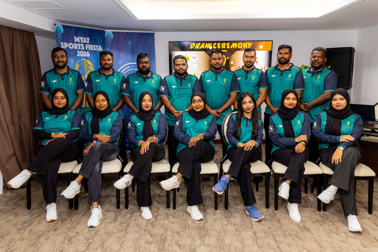 Draw Ceremony of MYAT Futsal Fiesta 2026 was held in Mookai Hotel, Male', Maldives on Sunday, 19th July 2026. Photos: Nausham Waheed / images.mv
