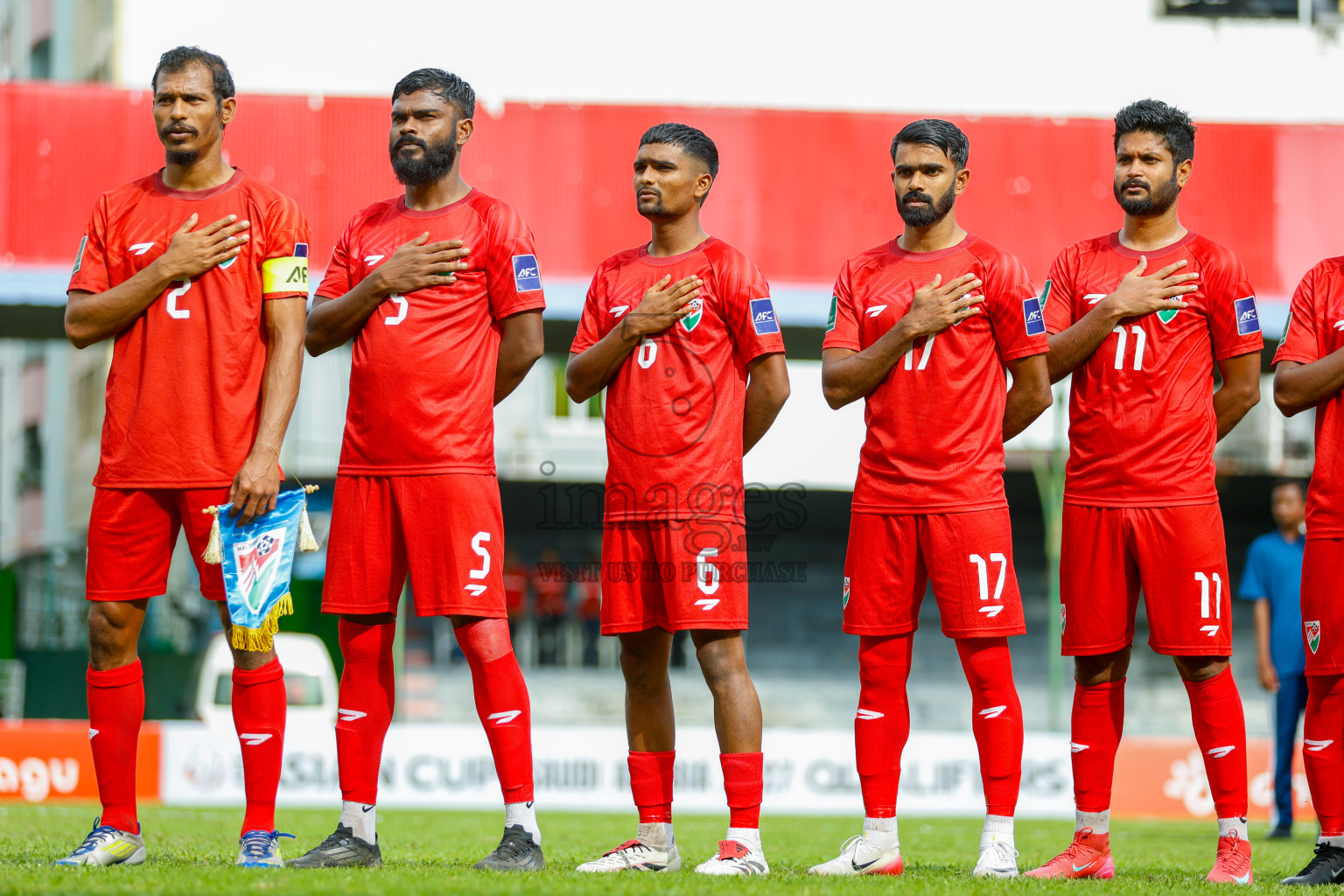 Maldives vs Tajikistan in the AFC Asian Cup Saudi Arabia 2027 Qualifier was played in Male' Maldives on Tuesday, 14th October 2025. 
Photos: Raaif Yoosuf / images.mv