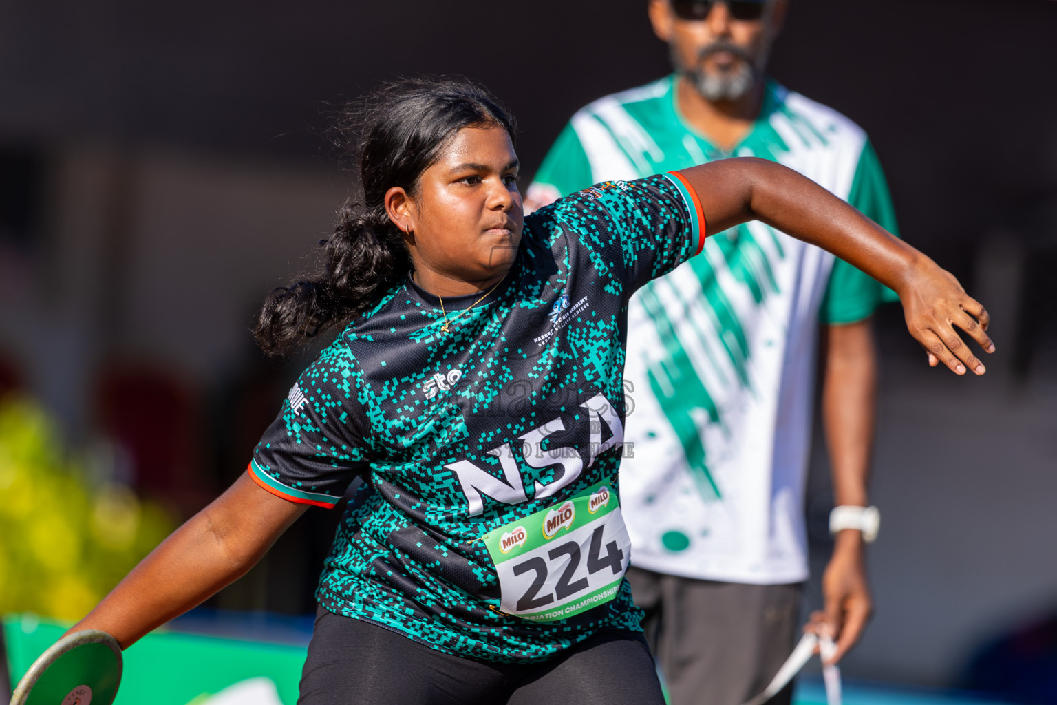 Day 1 of 12th Milo Association Championships was held in Ekuveni Track at Male', Maldives on Thursday, 24th April 2025. Photos: Ismail Thoriq / images.mv