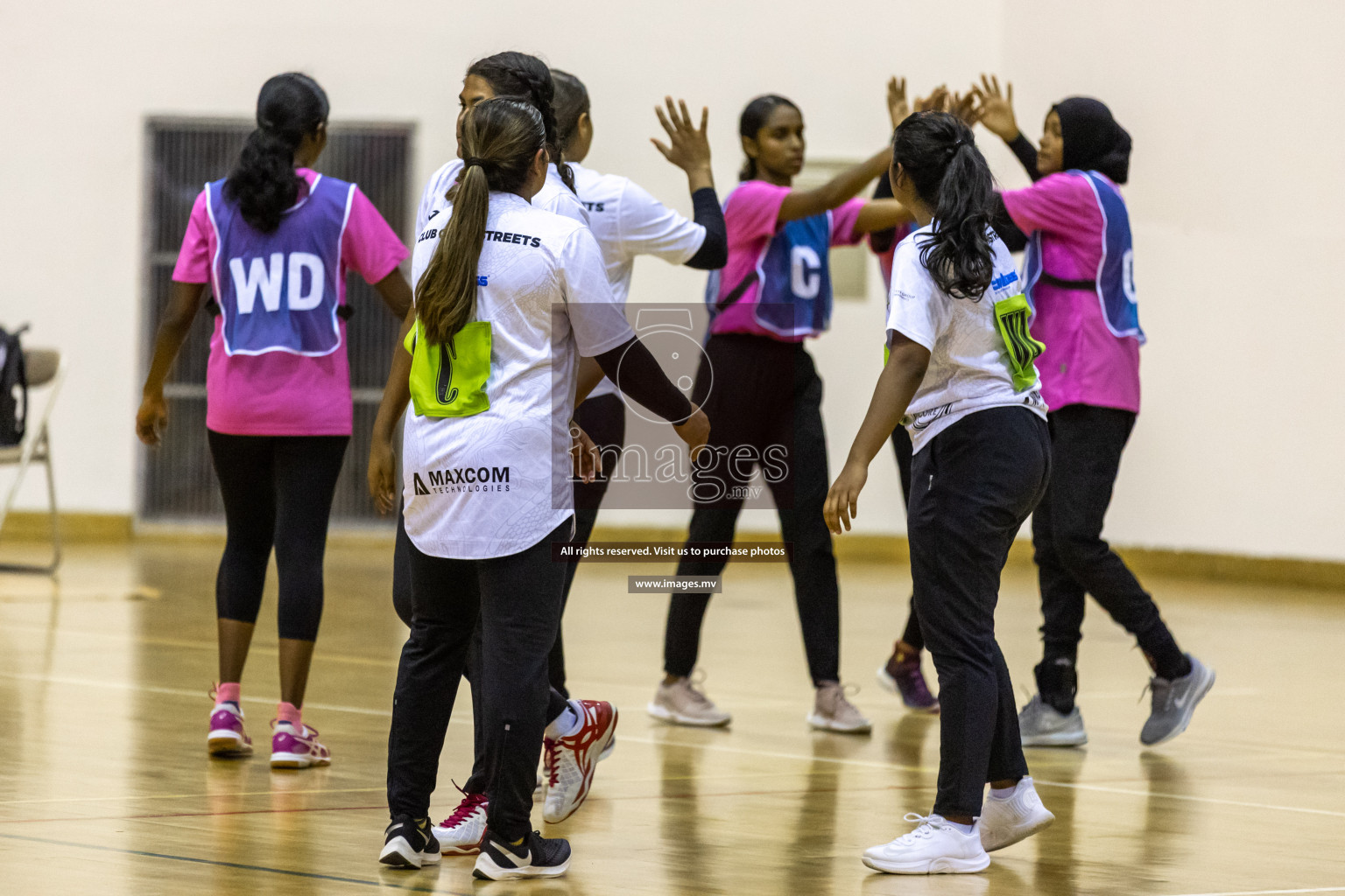 Sports Club Shining Star vs Club Green Streets in the Milo National Netball Tournament 2022 on 17 July 2022, held in Social Center, Male', Maldives. Photographer: Hassan Simah / Images.mv