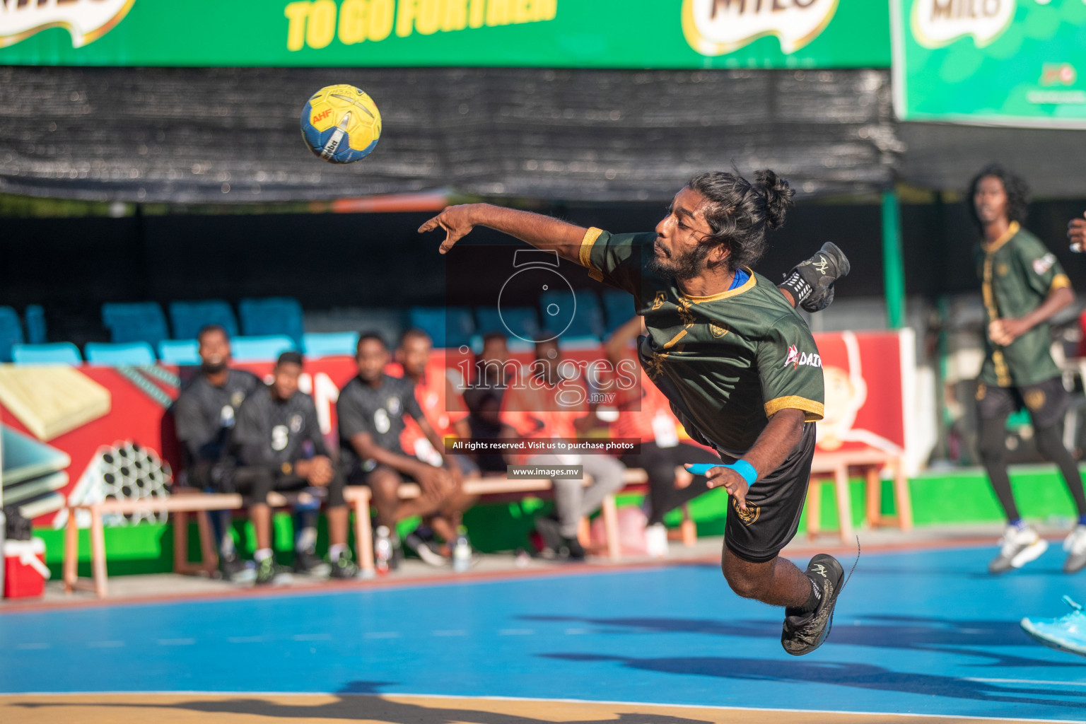 Day 5 of 6th MILO Handball Maldives Championship 2023, held in Handball ground, Male', Maldives on Friday, 24th May 2023 Photos: Shuu Abdul Sattar/ Images.mv